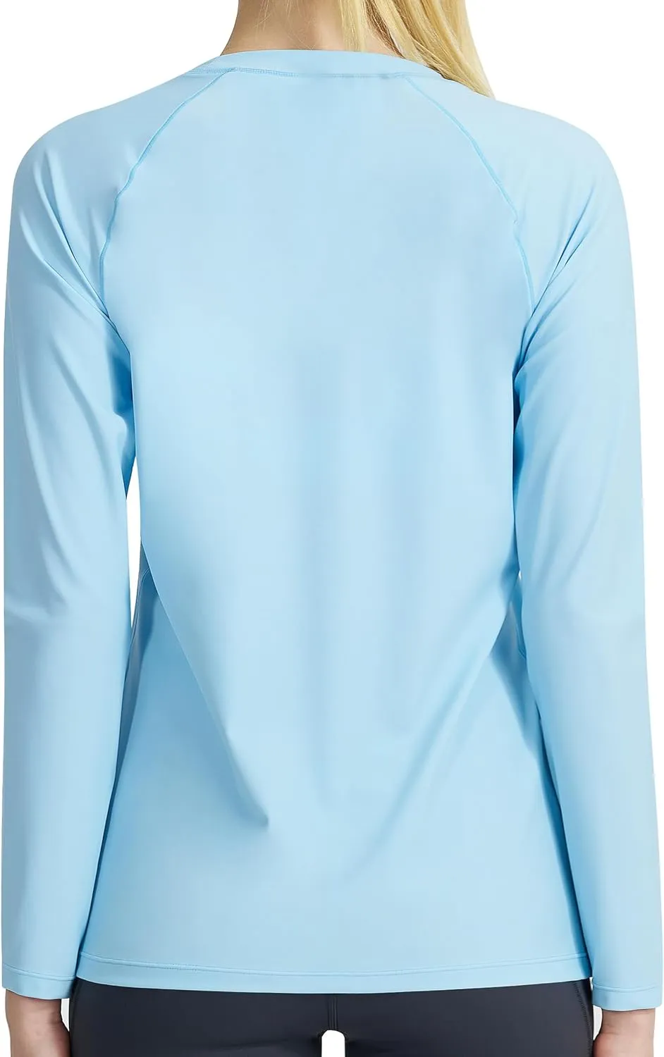 KPSUN Womens Long Sleeve Rash Guard UPF 50  Swim Shirts Sun Uv Protection Surfing Top for Beach Swimming Quick Dry