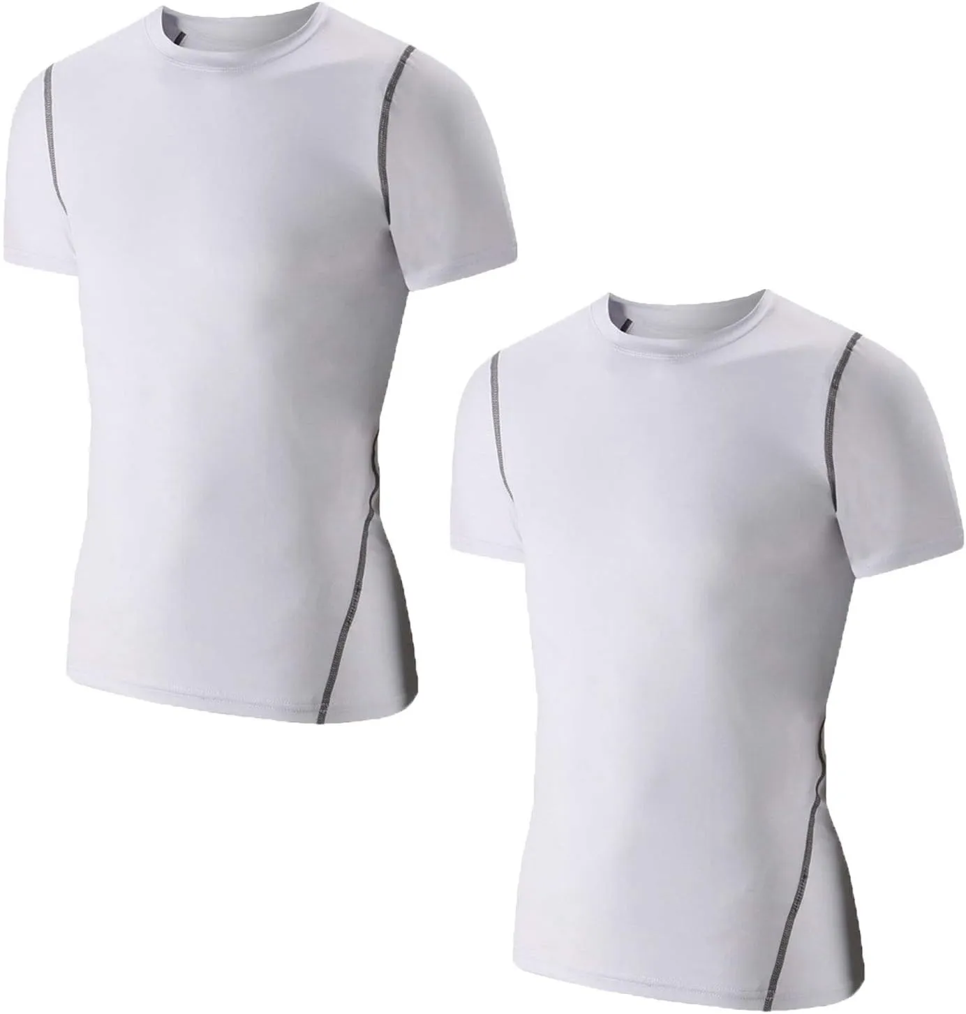 LANBAOSI Kids Boy's Compression Shirts Child's Quick Dry Sports Undershirts Short Sleeve Baselayer Tee Tops
