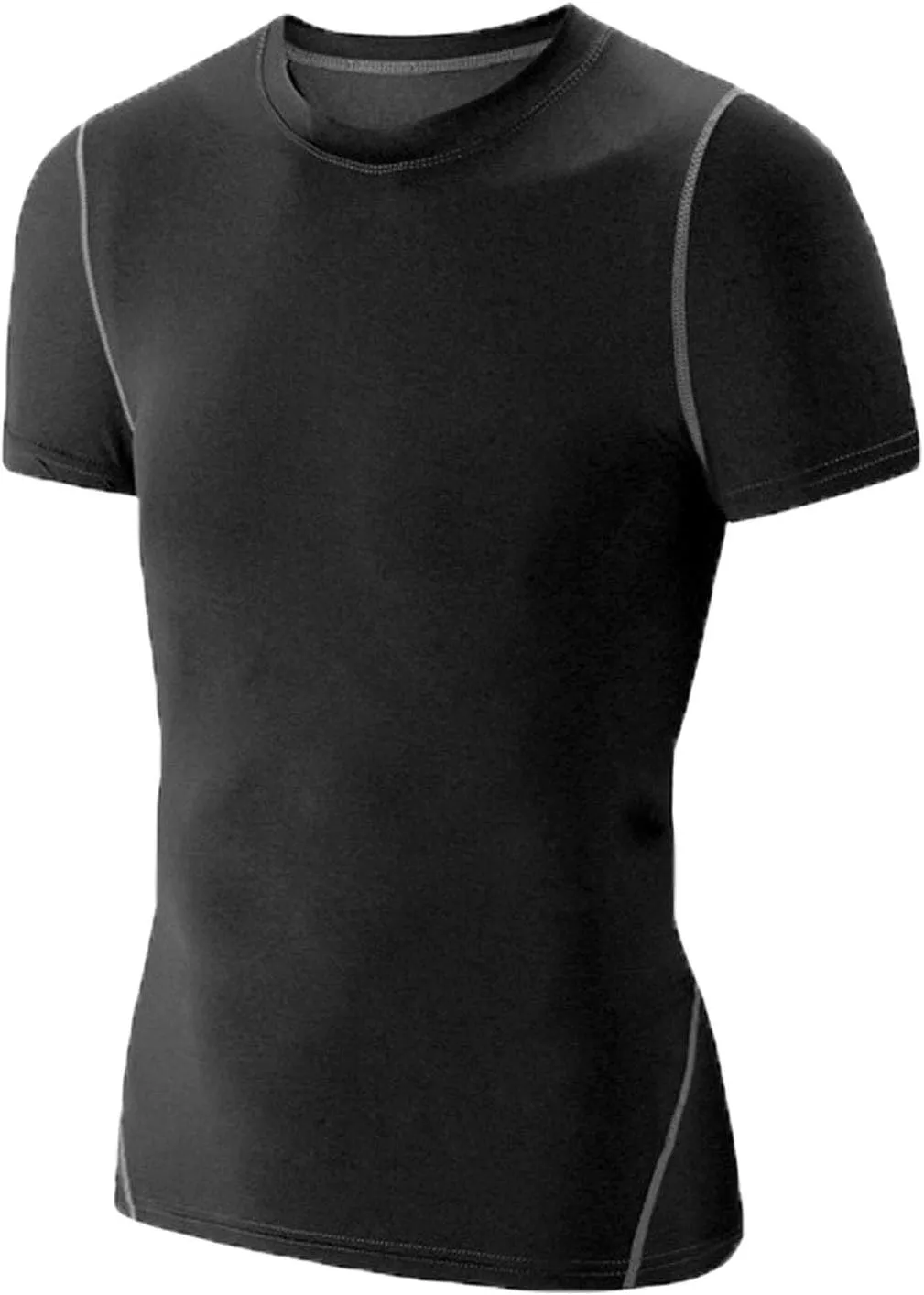 LANBAOSI Kids Boy's Compression Shirts Child's Quick Dry Sports Undershirts Short Sleeve Baselayer Tee Tops