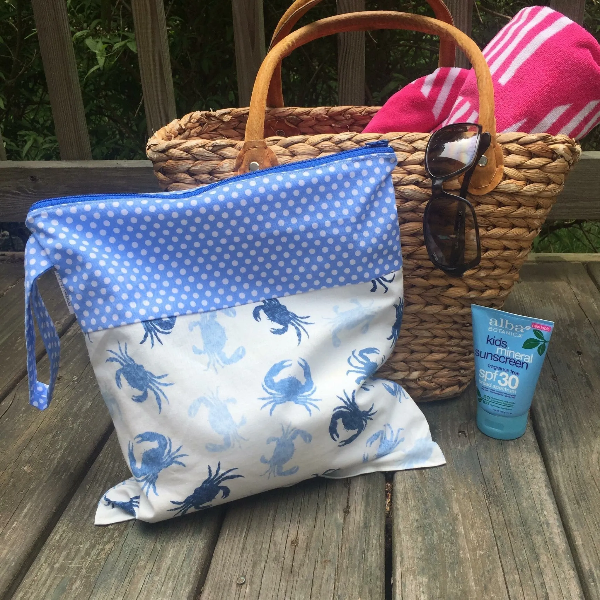 Large Wet Bag with Handle Scales