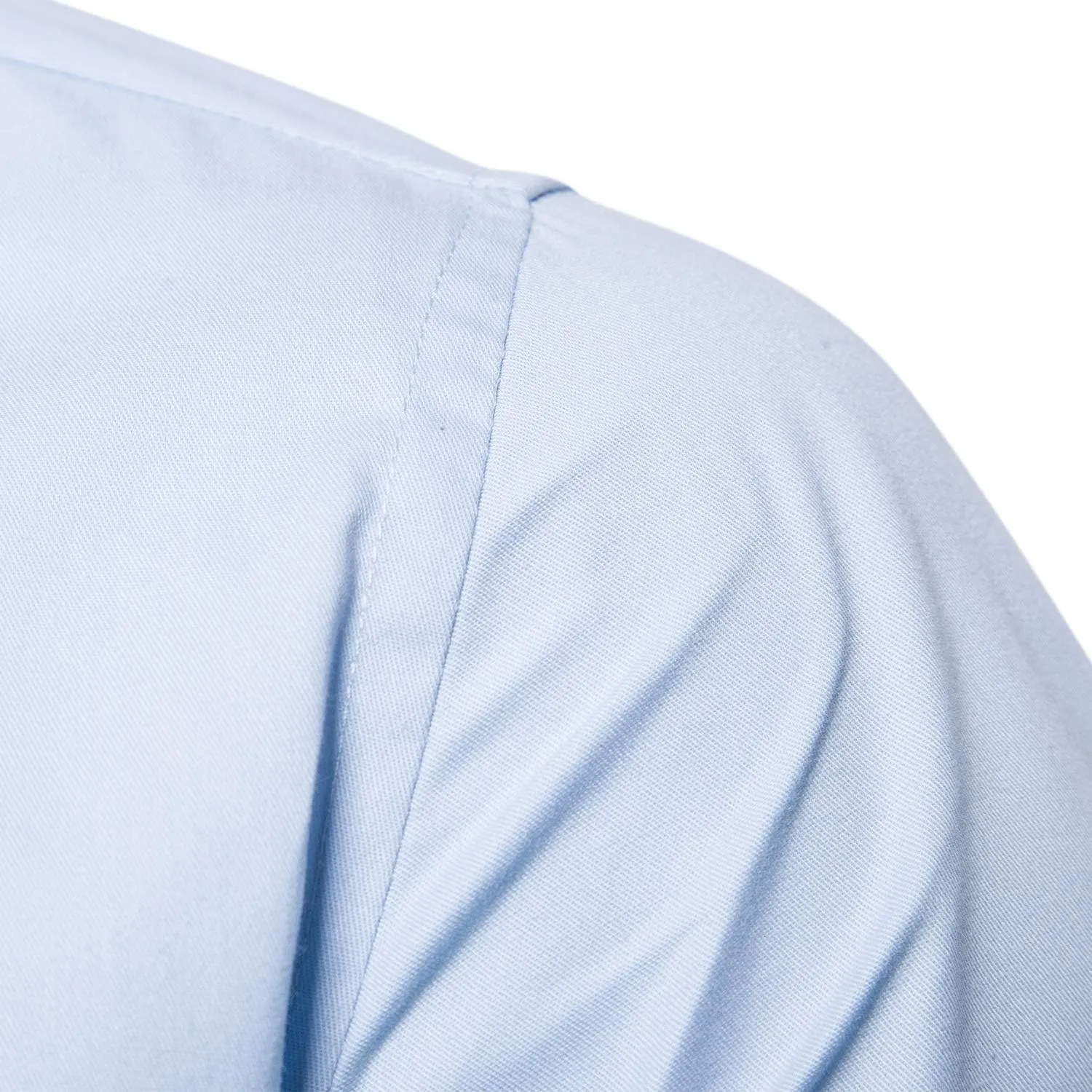 LOCALMODE Men's Regular Fit Cotton Business Casual Shirt Solid Short Sleeve Button Down Dress Shirts