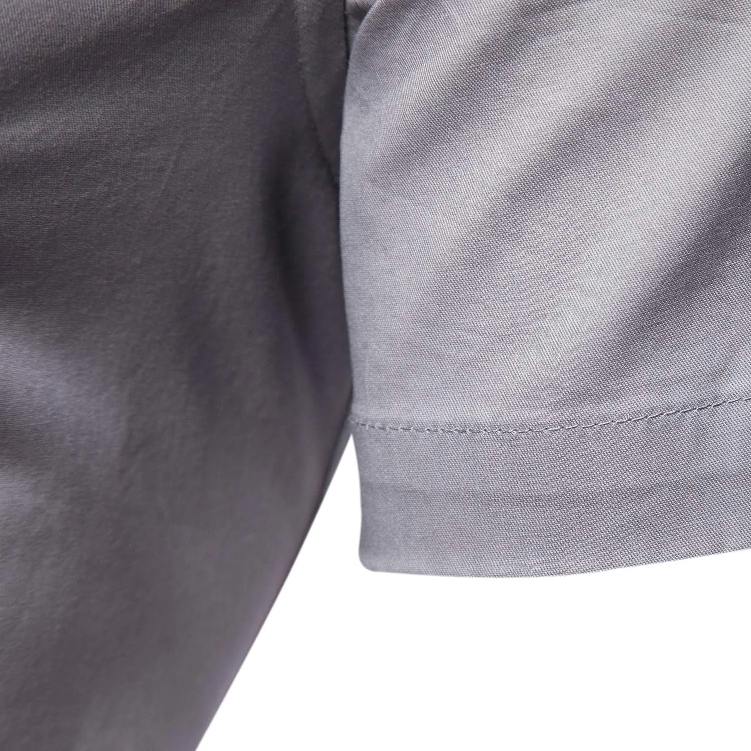 LOCALMODE Men's Regular Fit Cotton Business Casual Shirt Solid Short Sleeve Button Down Dress Shirts