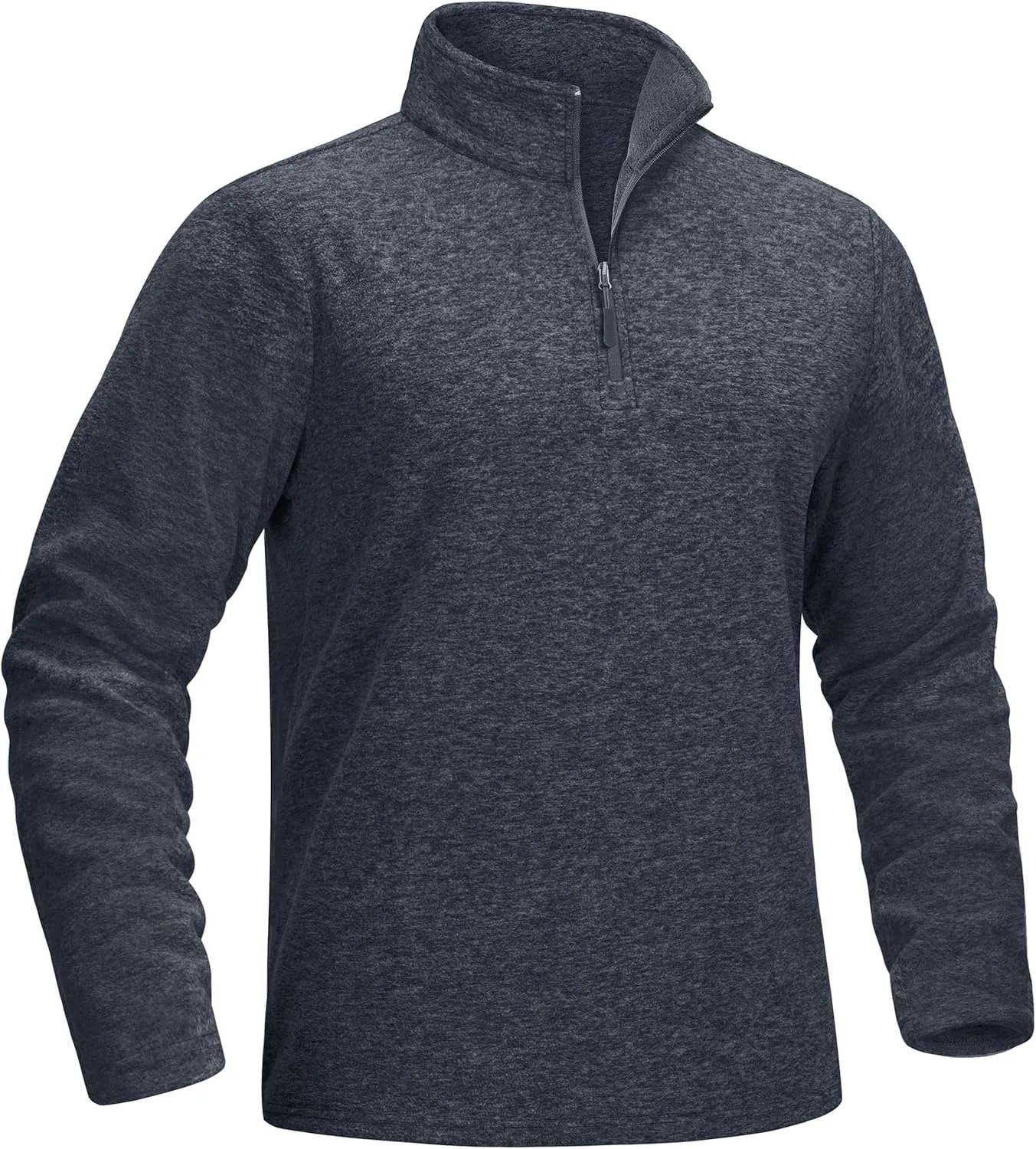 MAGCOMSEN Men's Shirts 1/4 Zip Fleece Pullover Mid-Weight Long Sleeve Sweatshirts Athletic Shirts