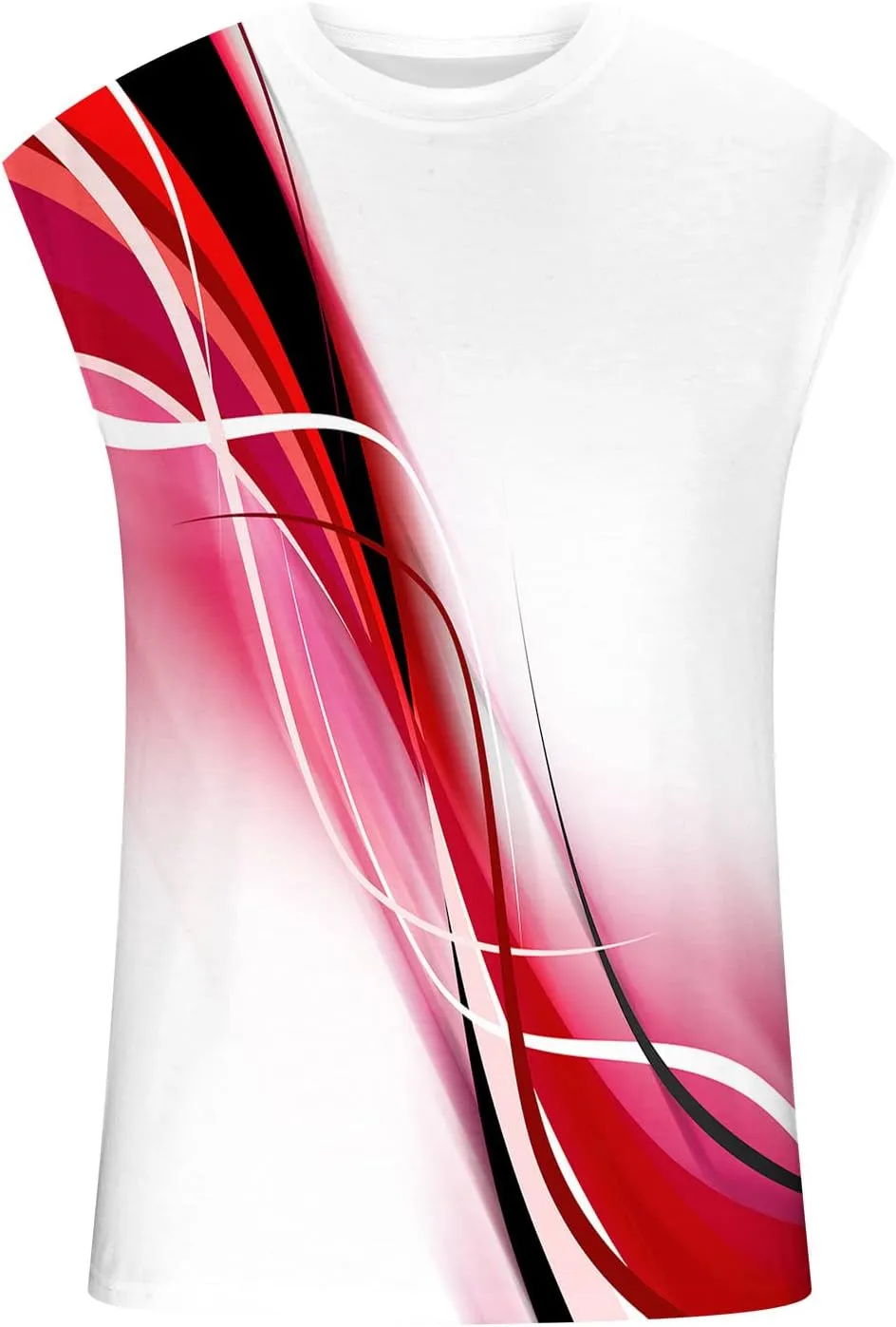 Mens 3D Tank Tops Novelty Graphic Breathable Quick Dry Sleeveless Beach Shirts Workout Bodybuilding T Shirt S-3XL