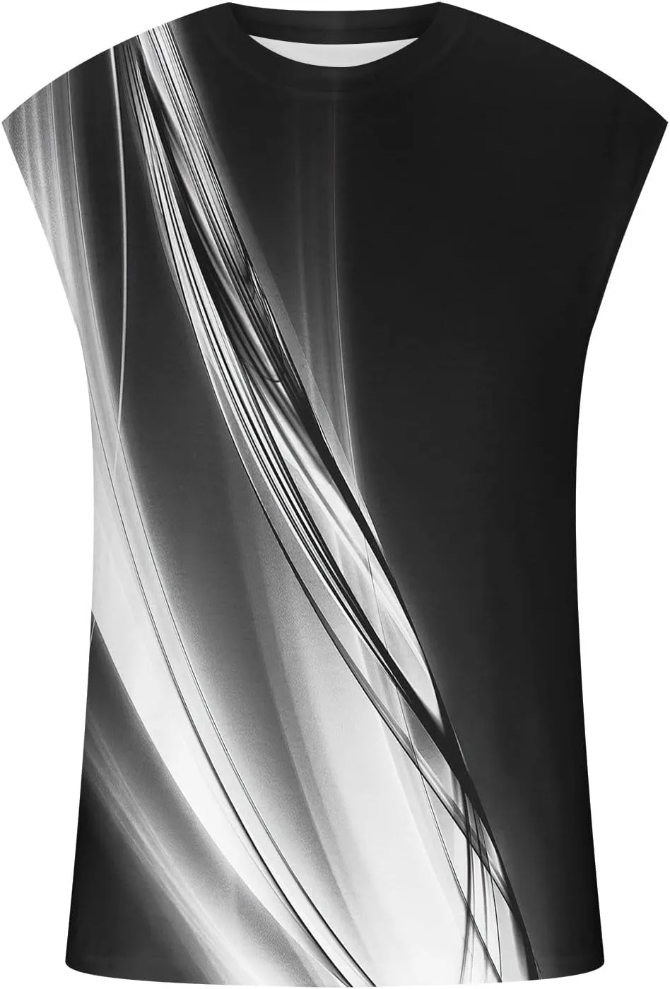 Mens 3D Tank Tops Novelty Graphic Breathable Quick Dry Sleeveless Beach Shirts Workout Bodybuilding T Shirt S-3XL