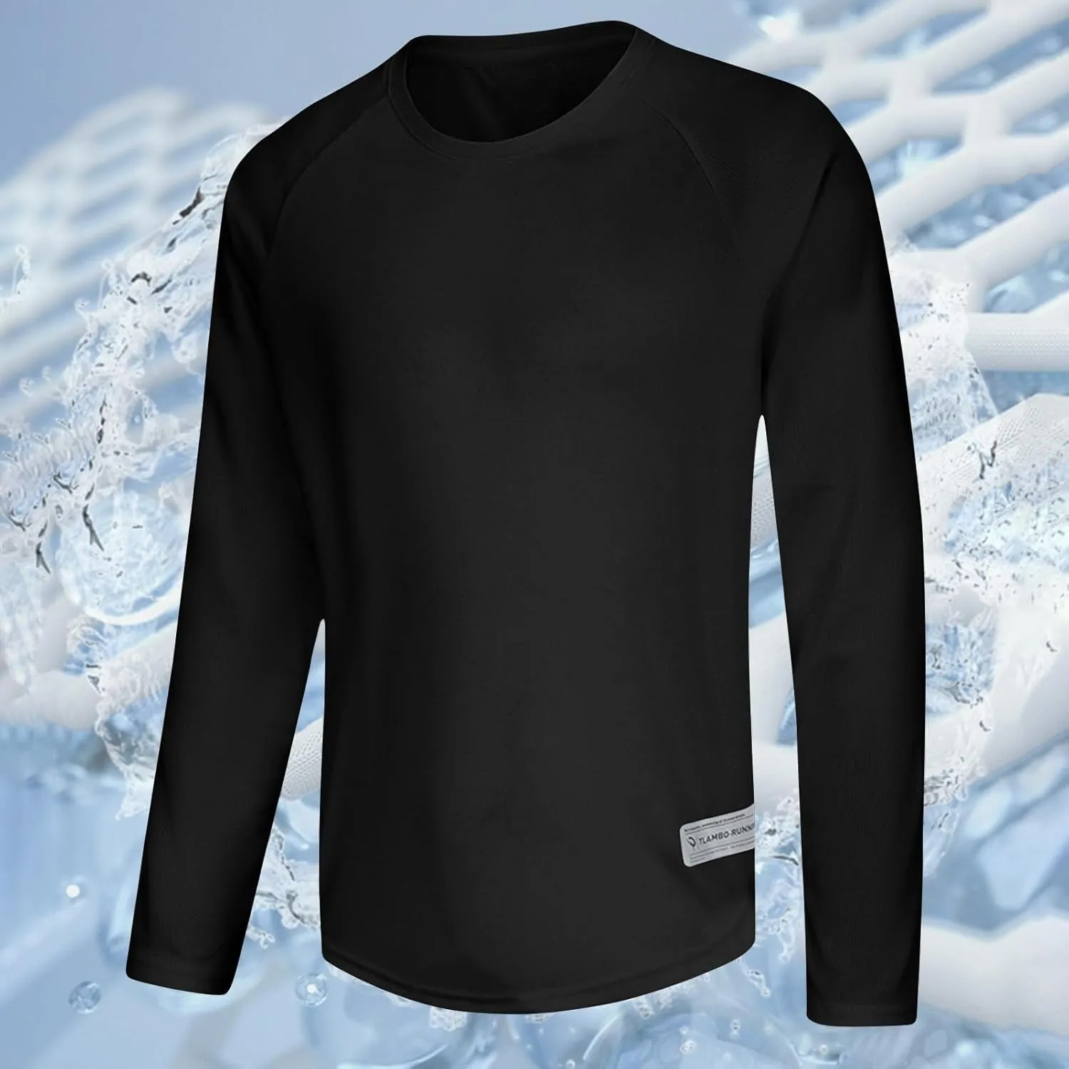 Mens Athletic Workout Shirts Long Sleeve UV Sun Protection Shirts Lightweight Moisture Wicking Quick Dry Gym Tops