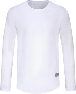 Mens Athletic Workout Shirts Long Sleeve UV Sun Protection Shirts Lightweight Moisture Wicking Quick Dry Gym Tops