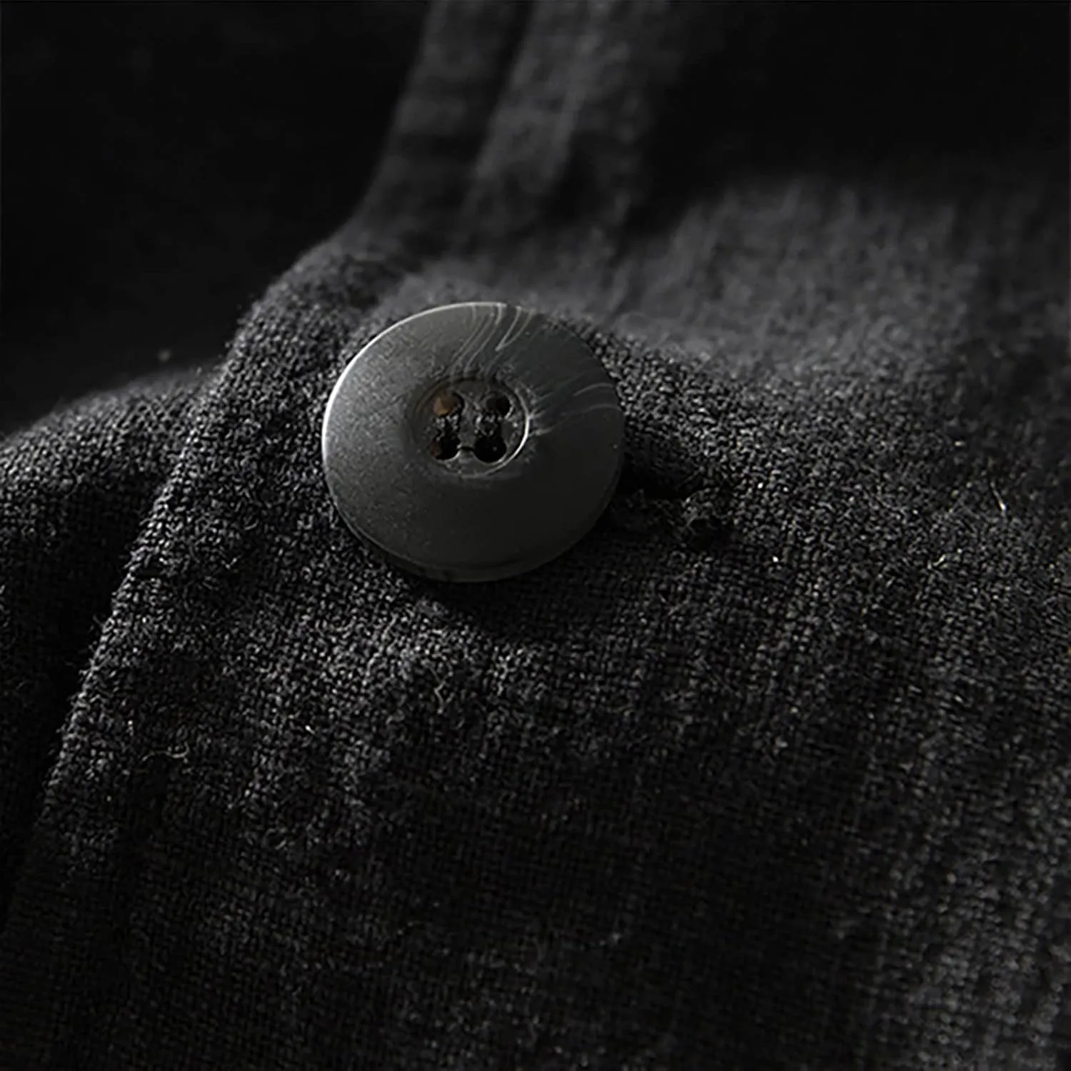 Mens Blazer Casual Cotton-Linen Sport Coat Solid Color Lapel Collar Lightweight 2 Button Unlined Work Suit Jackets