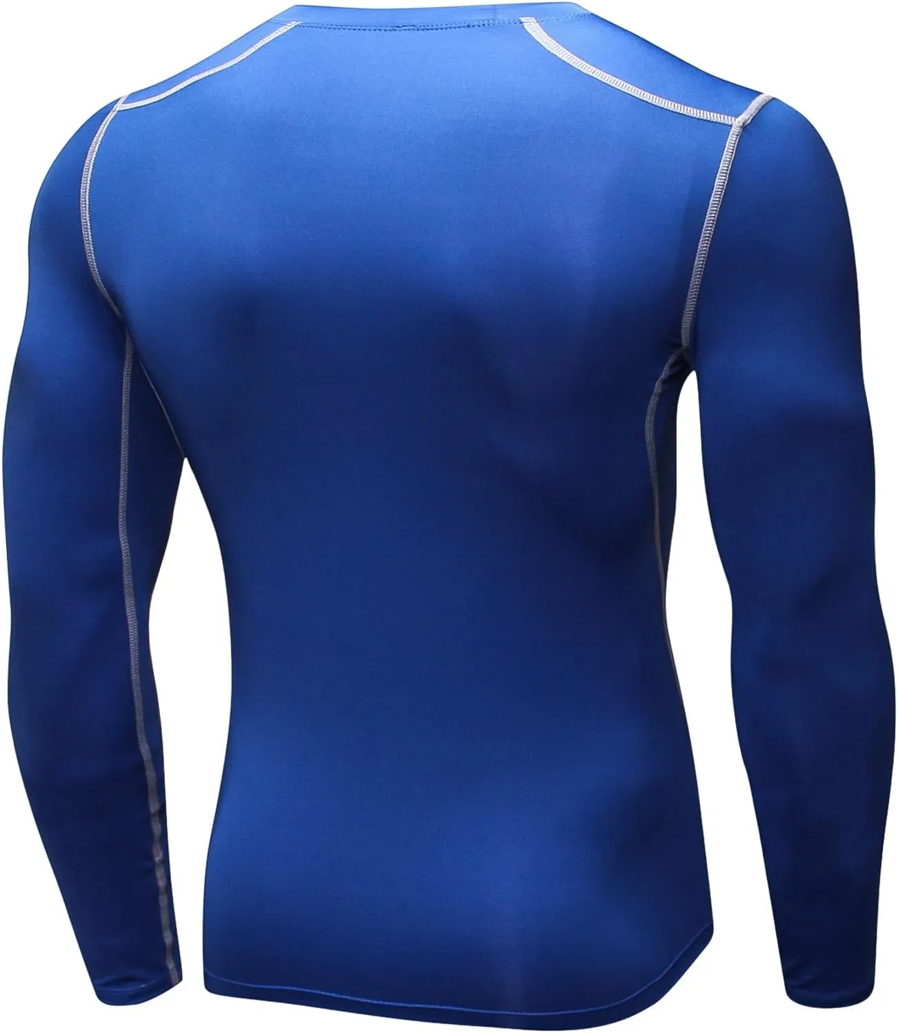 Men's Compression Shirts Long Sleeve Athletic T-Shirts Workout Running Tops Quick Dry Baselayer Undershirts for Football