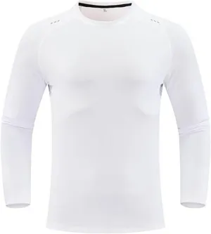 Men's Compression Shirts Long Sleeve Athletic Workout Sports Undershirt Base Layer Top for Winter Quick Dry Running Shirt Top