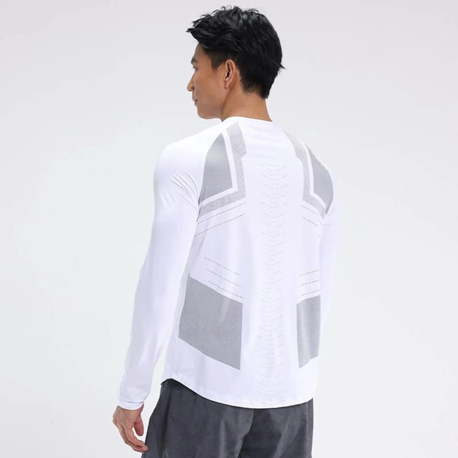 Men's Compression Shirts Long Sleeve Athletic Workout Sports Undershirt Base Layer Top for Winter Quick Dry Running Shirt Top