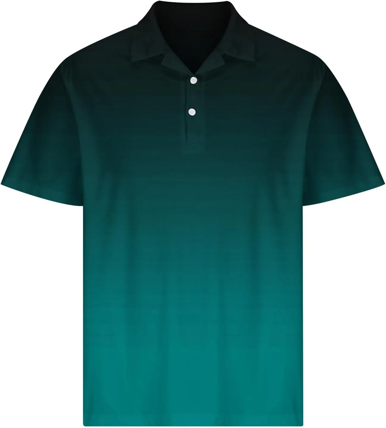 Mens Golf Shirts Quick Dry Short Sleeve Shirt 1/4 Button Down Shirts Lapel Casual T Shirt Moisture Wicking T-Shirt