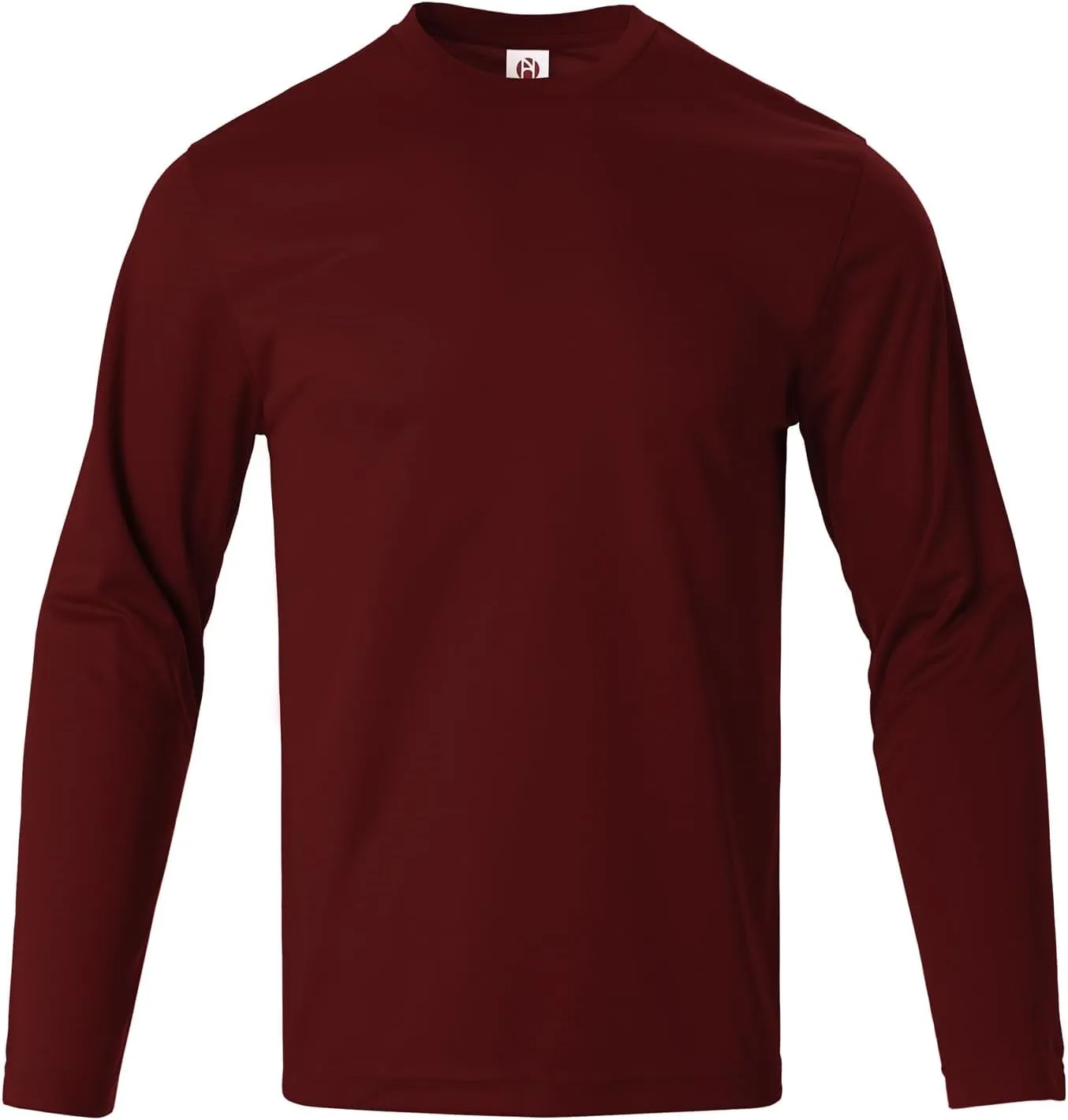 Mens Long Sleeve Shirts Casual Quick Dry Crew Neck Work Shirts Athletic Cycling Hiking T-Shirts 5 Pack