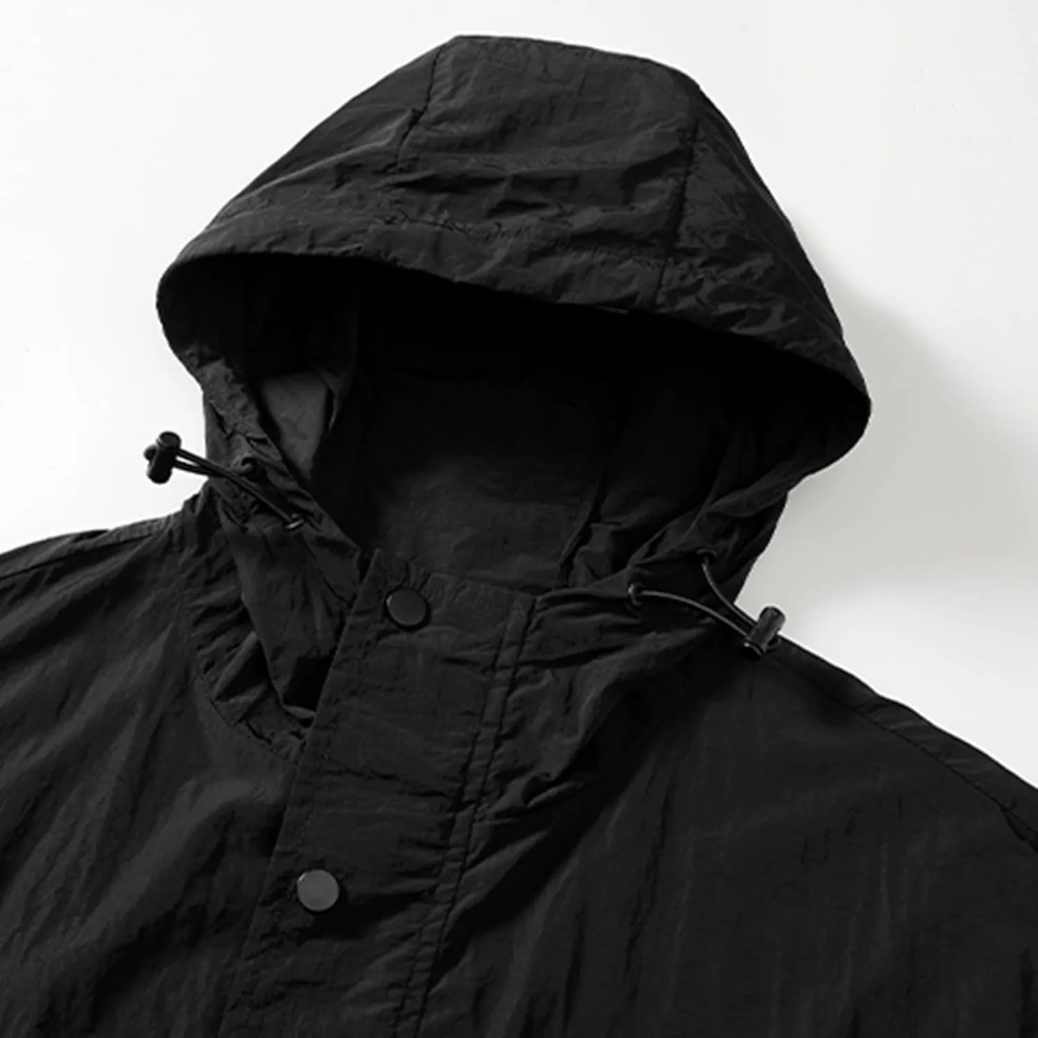 Men's Long Sleeve Sun Protection Oversized Pullover T-Shirt UPF 50  Performance Quick Dry Hoodies 1/4 Zip Hooded Tops