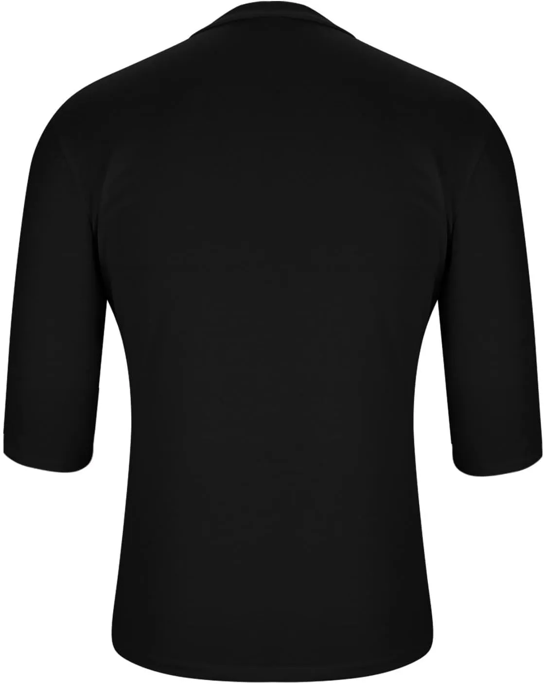 Mens Plus Size Solid Color T-Shirts Casual Crewneck 3/4 Sleeve Shirts 2025 Summer Tops Basic Pullover Workout Tees