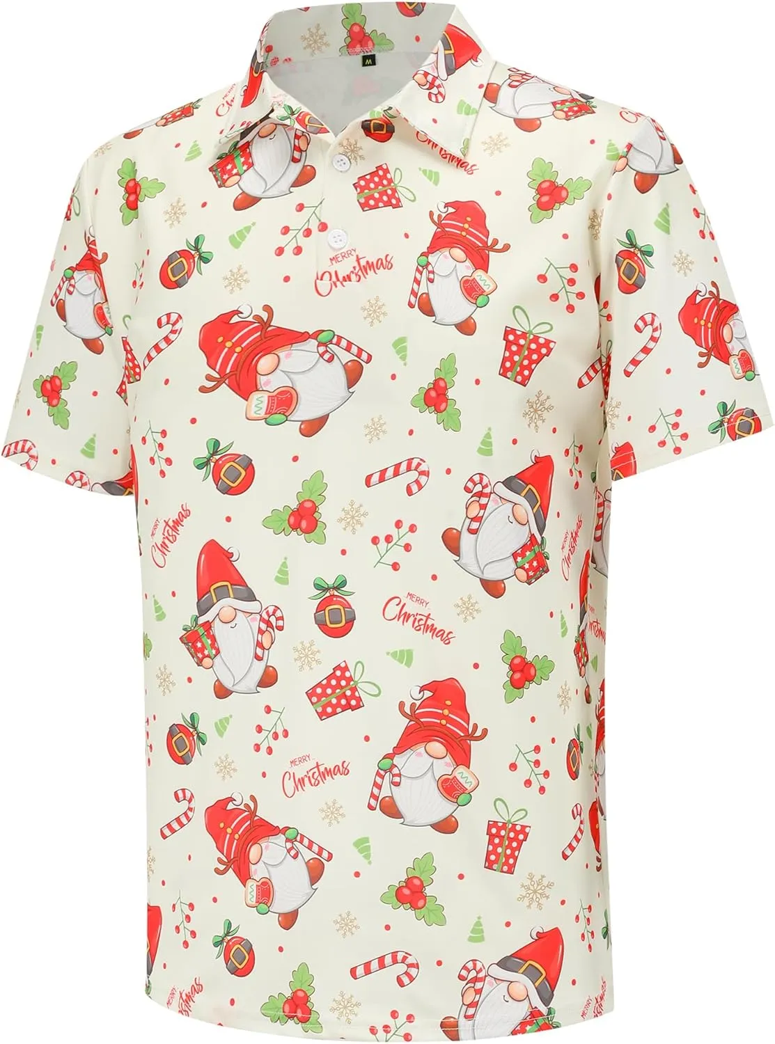 Men's Polo Shirts Funny Golf Shirts for Men Short Sleeve Hawaiian Print Performance Shirts