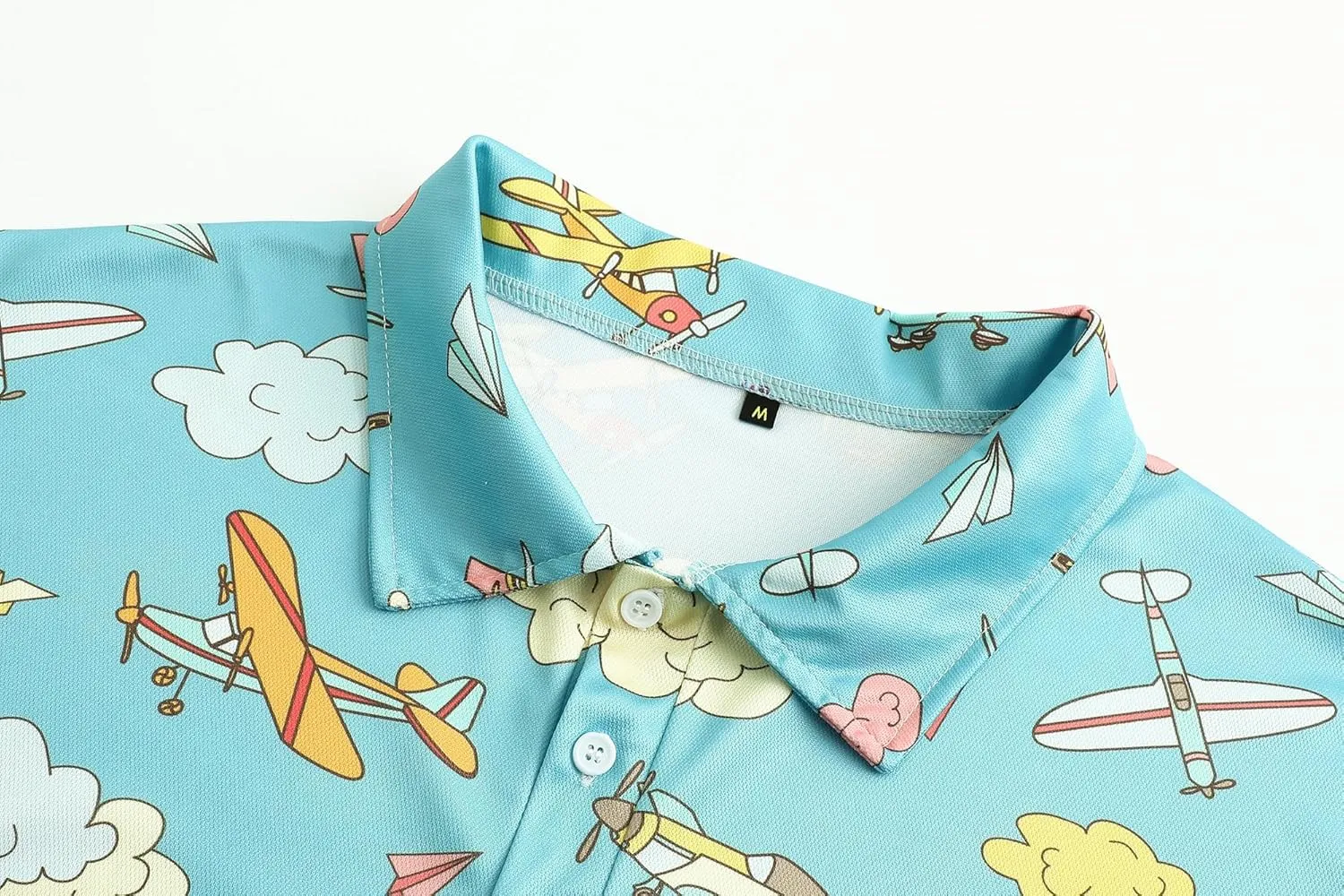 Men's Polo Shirts Funny Golf Shirts for Men Short Sleeve Hawaiian Print Performance Shirts