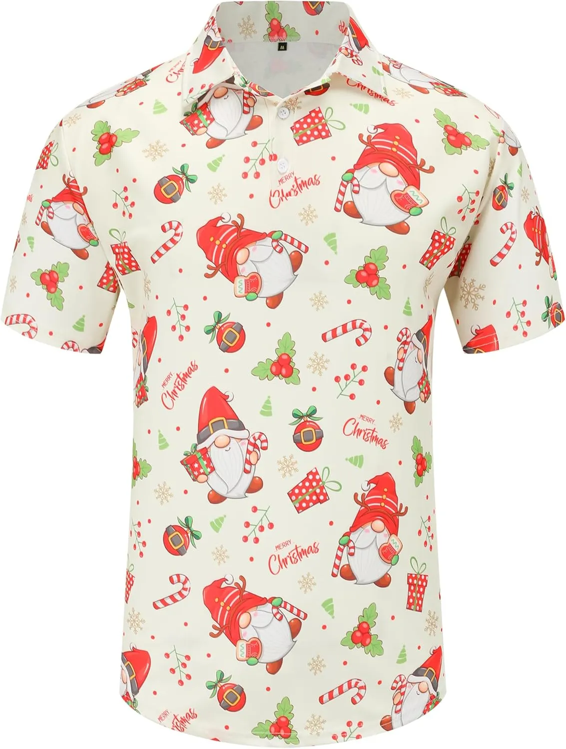 Men's Polo Shirts Funny Golf Shirts for Men Short Sleeve Hawaiian Print Performance Shirts