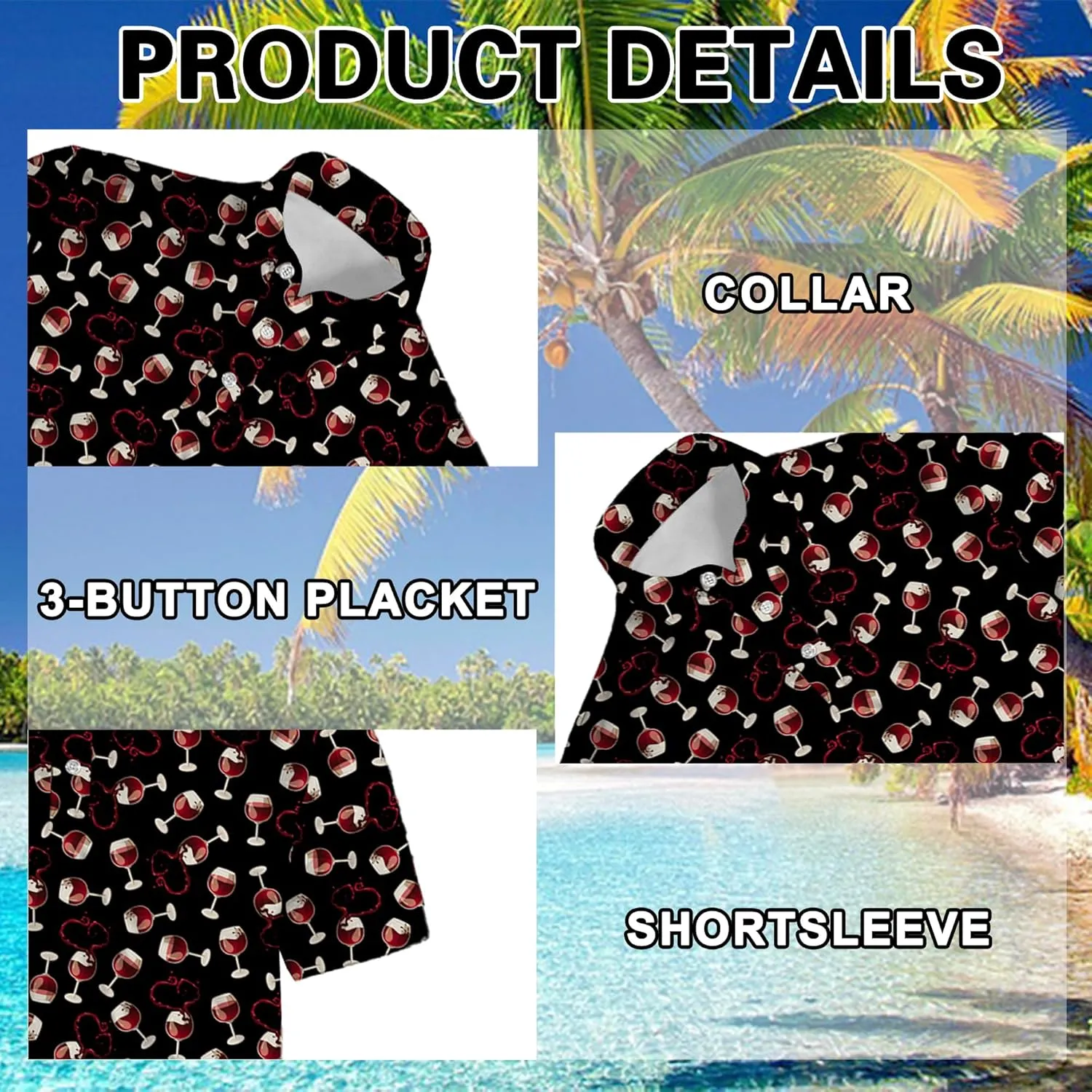 Men's Polo Shirts Short Sleeve Golf Polo Shirts Collared Tennis T-Shirt Golf Shirts for Men