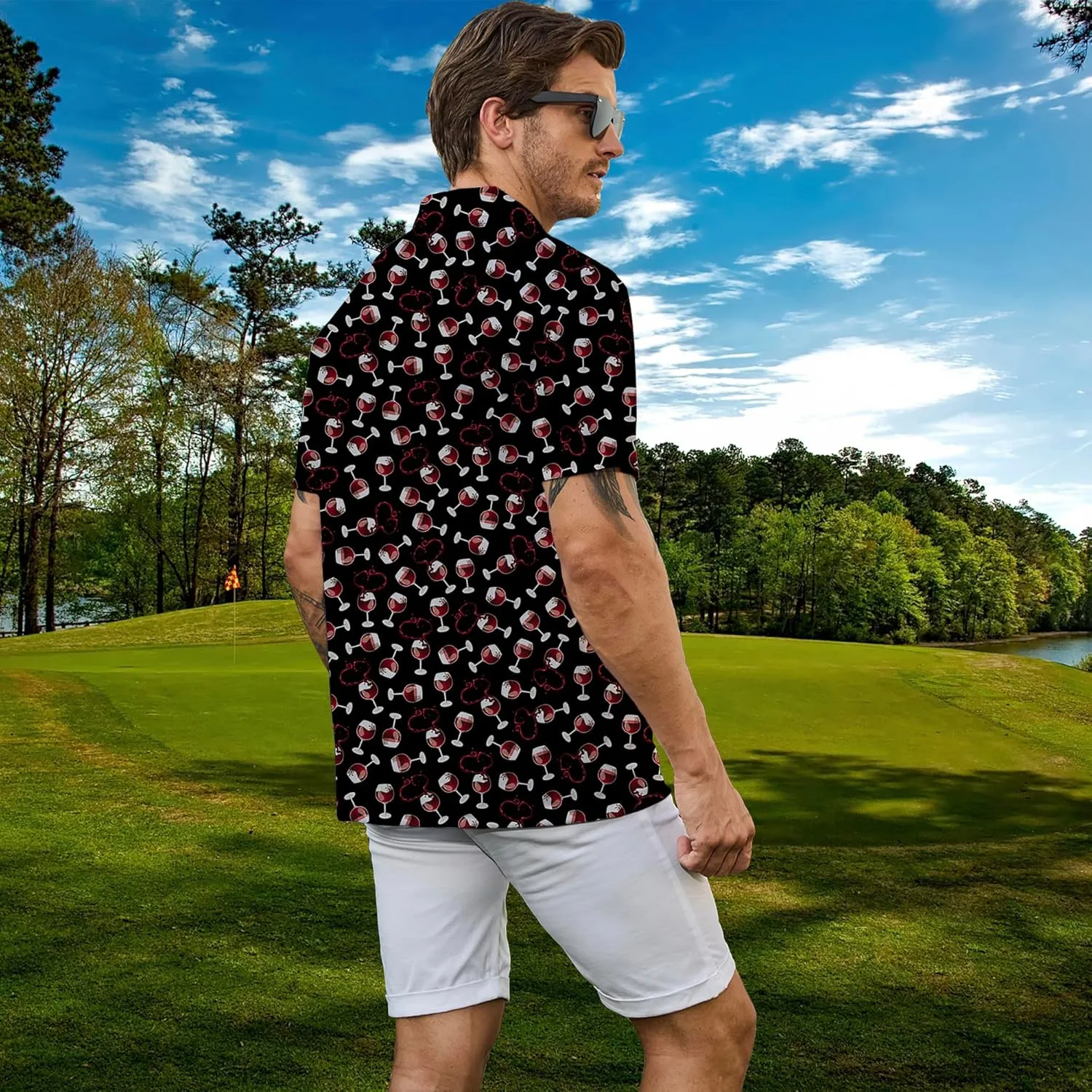 Men's Polo Shirts Short Sleeve Golf Polo Shirts Collared Tennis T-Shirt Golf Shirts for Men