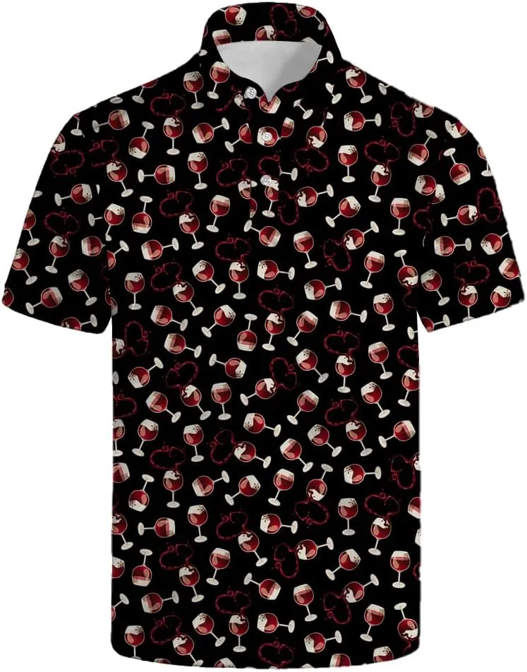 Men's Polo Shirts Short Sleeve Golf Polo Shirts Collared Tennis T-Shirt Golf Shirts for Men