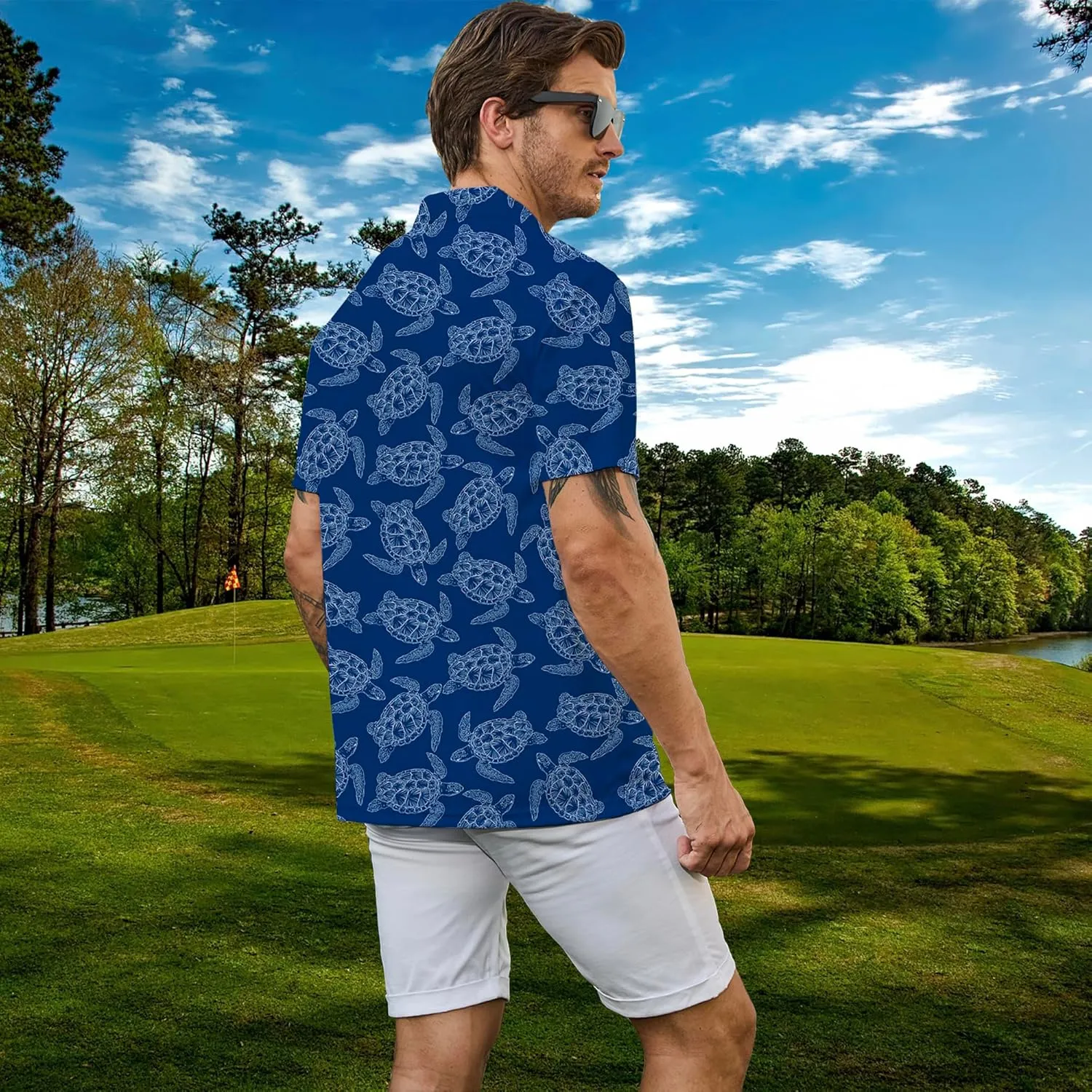 Men's Polo Shirts Short Sleeve Golf Polo Shirts Collared Tennis T-Shirt Golf Shirts for Men