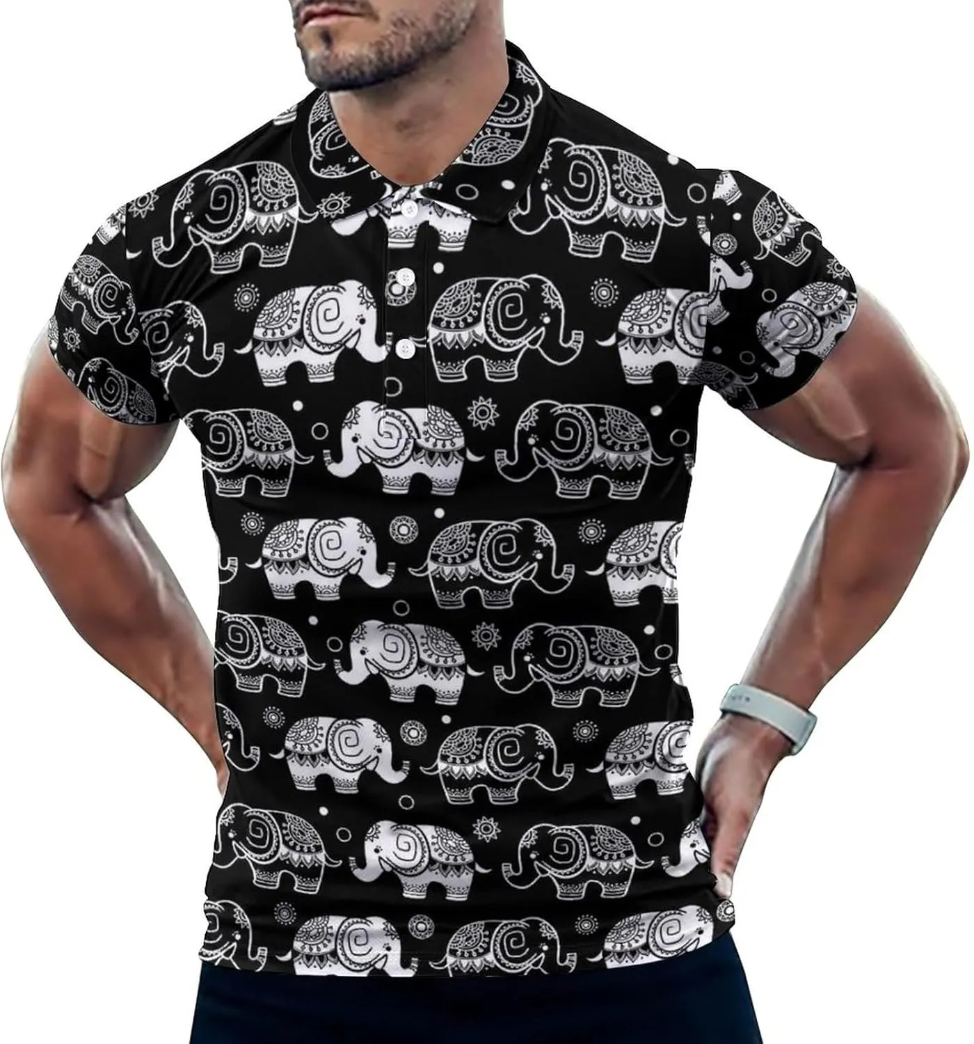 Men's Polo Shirts Short Sleeve Golf Polo Shirts Collared Tennis T-Shirt Golf Shirts for Men