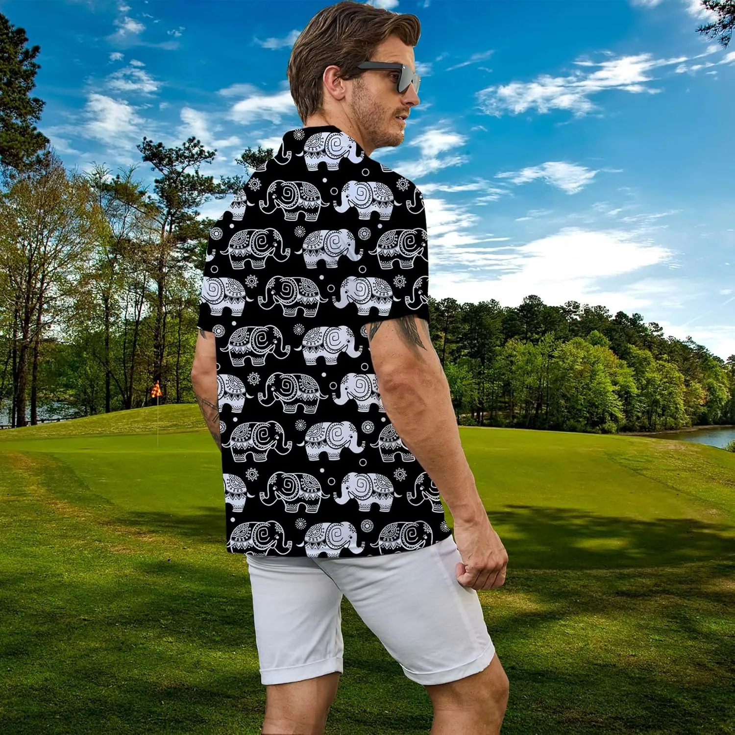 Men's Polo Shirts Short Sleeve Golf Polo Shirts Collared Tennis T-Shirt Golf Shirts for Men