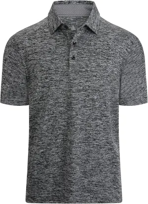 Men's Polo Shirts Short Sleeve Moisture Wicking Performance Golf Shirts Collared Lightweight Casual T-Shirt Athletic