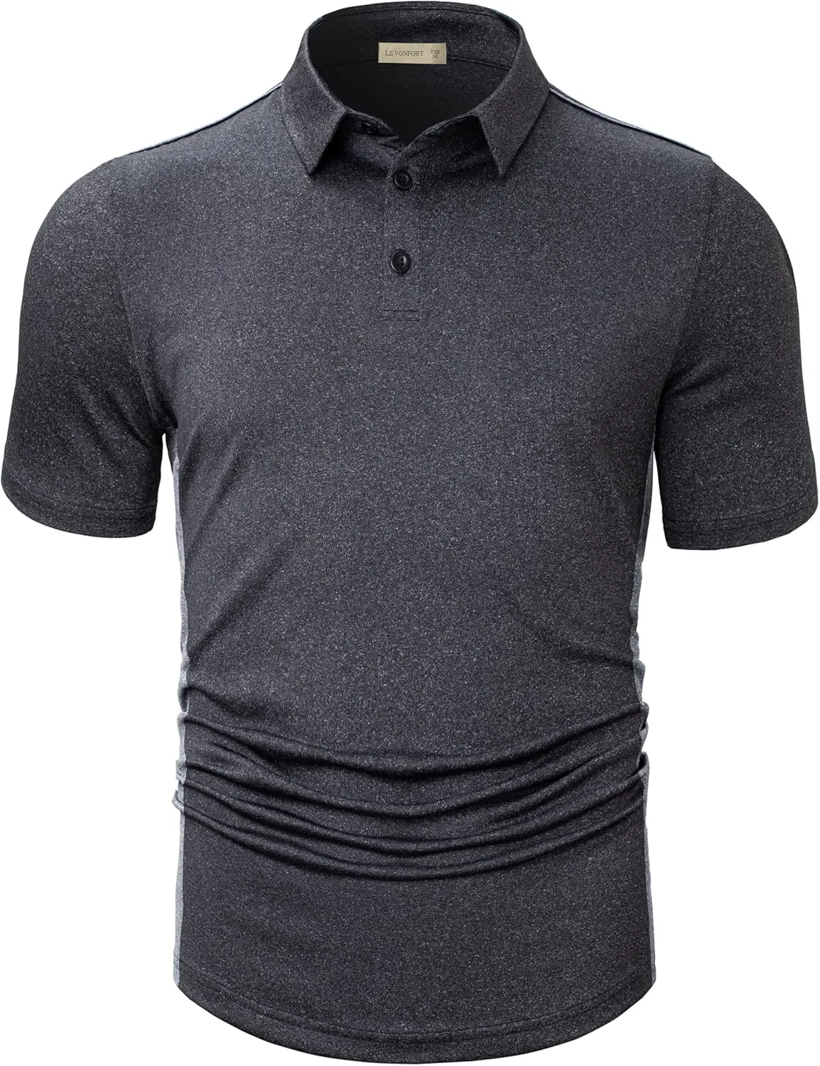 Mens Quick Dry Performance Golf Polo Shirts Short Sleeve Summer Casual Athletic Collared Shirt