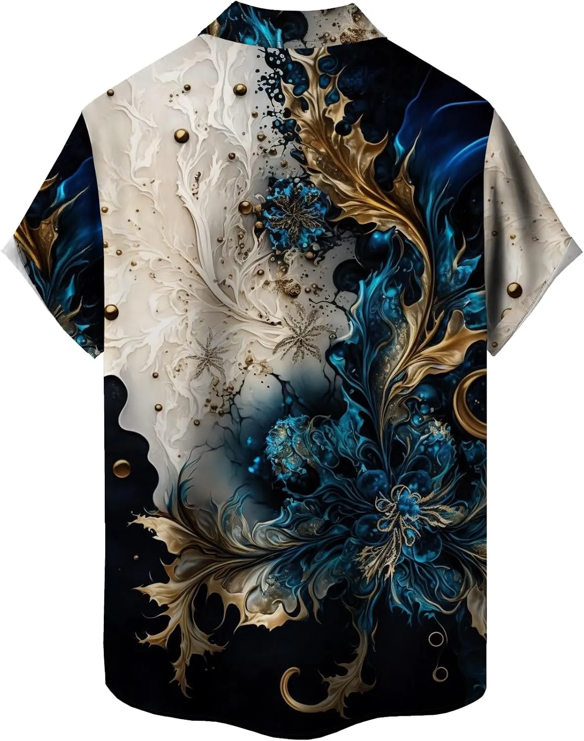 Mens Short Sleeve Button Down Shirts Casual Printed Button Up Shirts Hawaiian