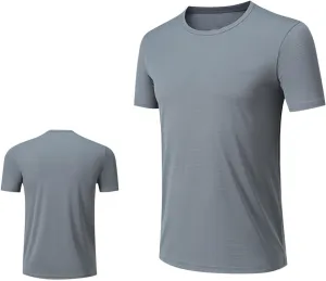 Men's Summer T-Shirts Casual Gym Moisture Wicking Shirts Stretch Quick Dry Workout Tshirts Hiking Athletic Shirt
