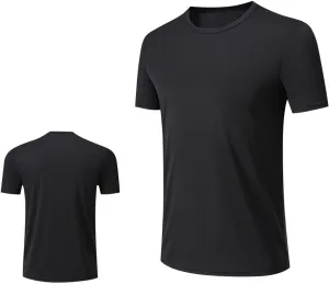 Men's Summer T-Shirts Casual Gym Moisture Wicking Shirts Stretch Quick Dry Workout Tshirts Hiking Athletic Shirt
