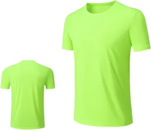 Men's Summer T-Shirts Casual Gym Moisture Wicking Shirts Stretch Quick Dry Workout Tshirts Hiking Athletic Shirt