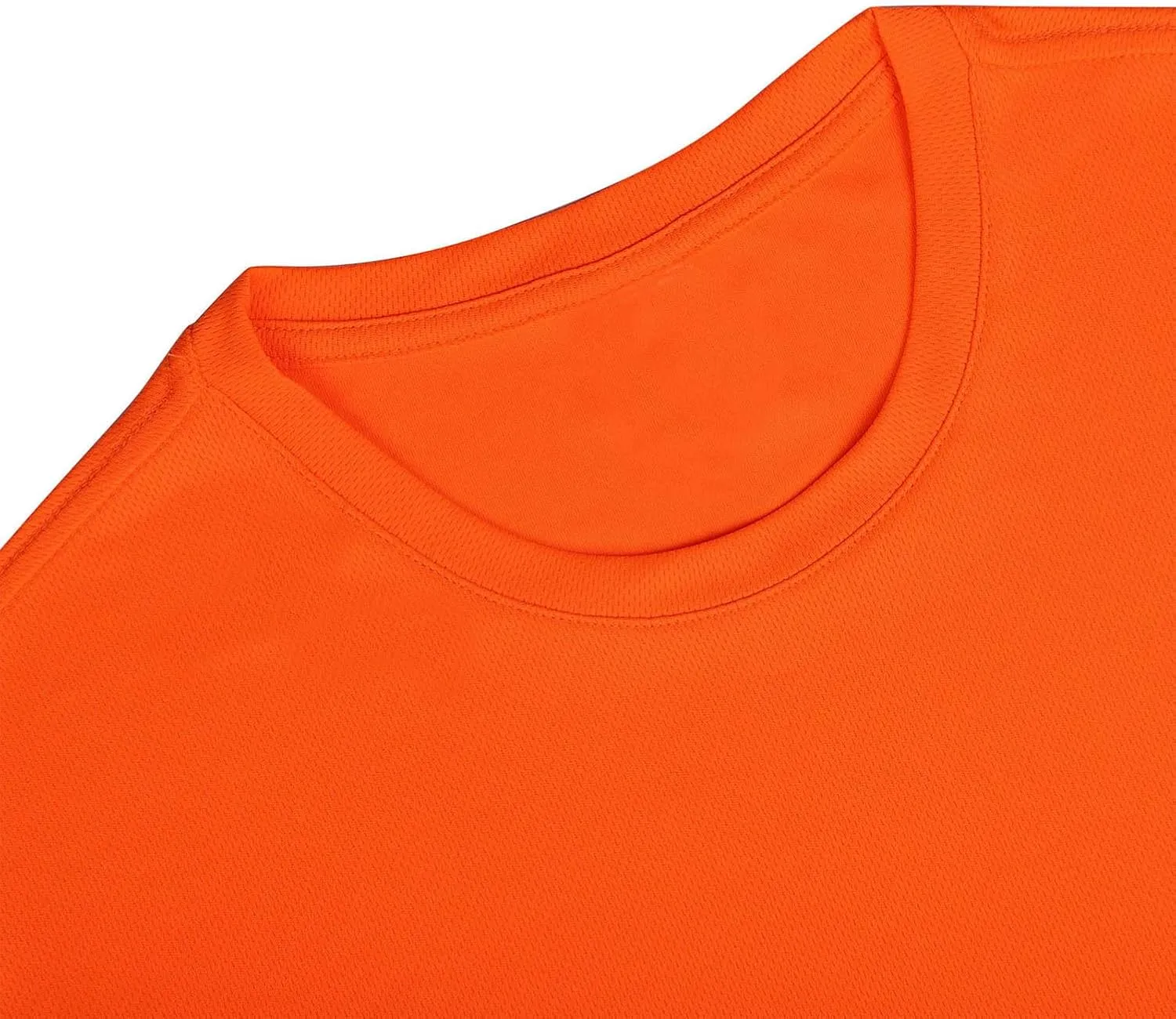 Men's Workout Running Shirts Crew Neck Short Sleeve T-Shirts Athletic Quick Dry Gym Shirts 5 Pack