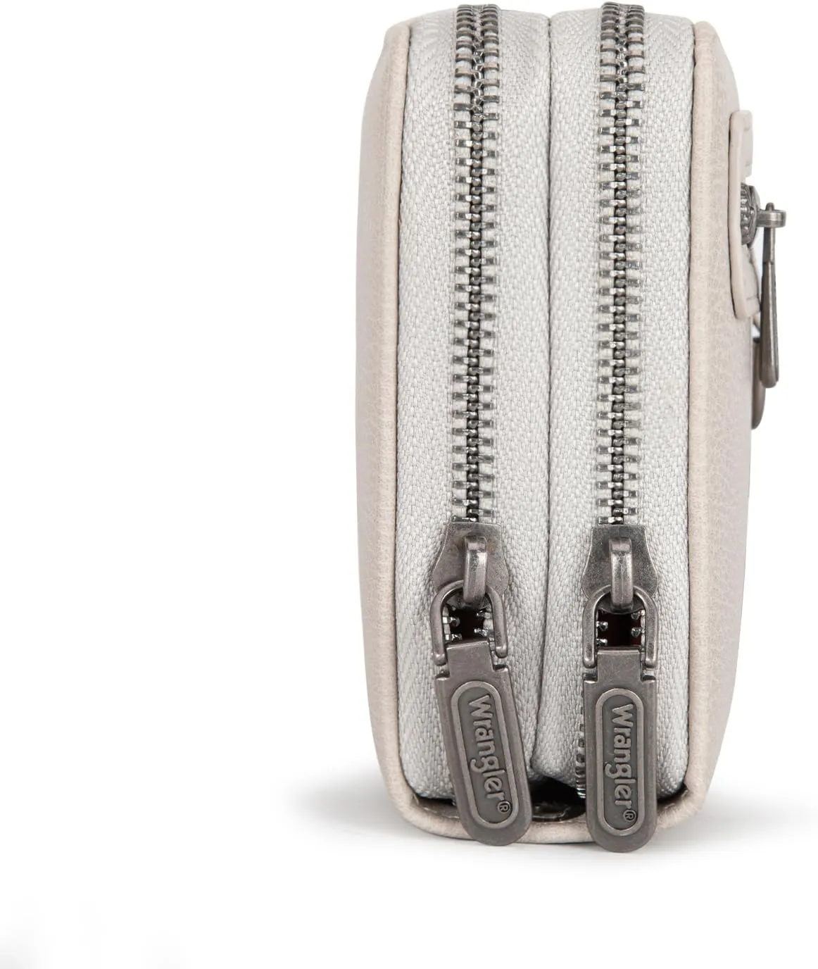Montana West X Wrangler Large Capacity Women Wristlet Dual Zipper Wallet with Id Window and Smooth Metal Zipper