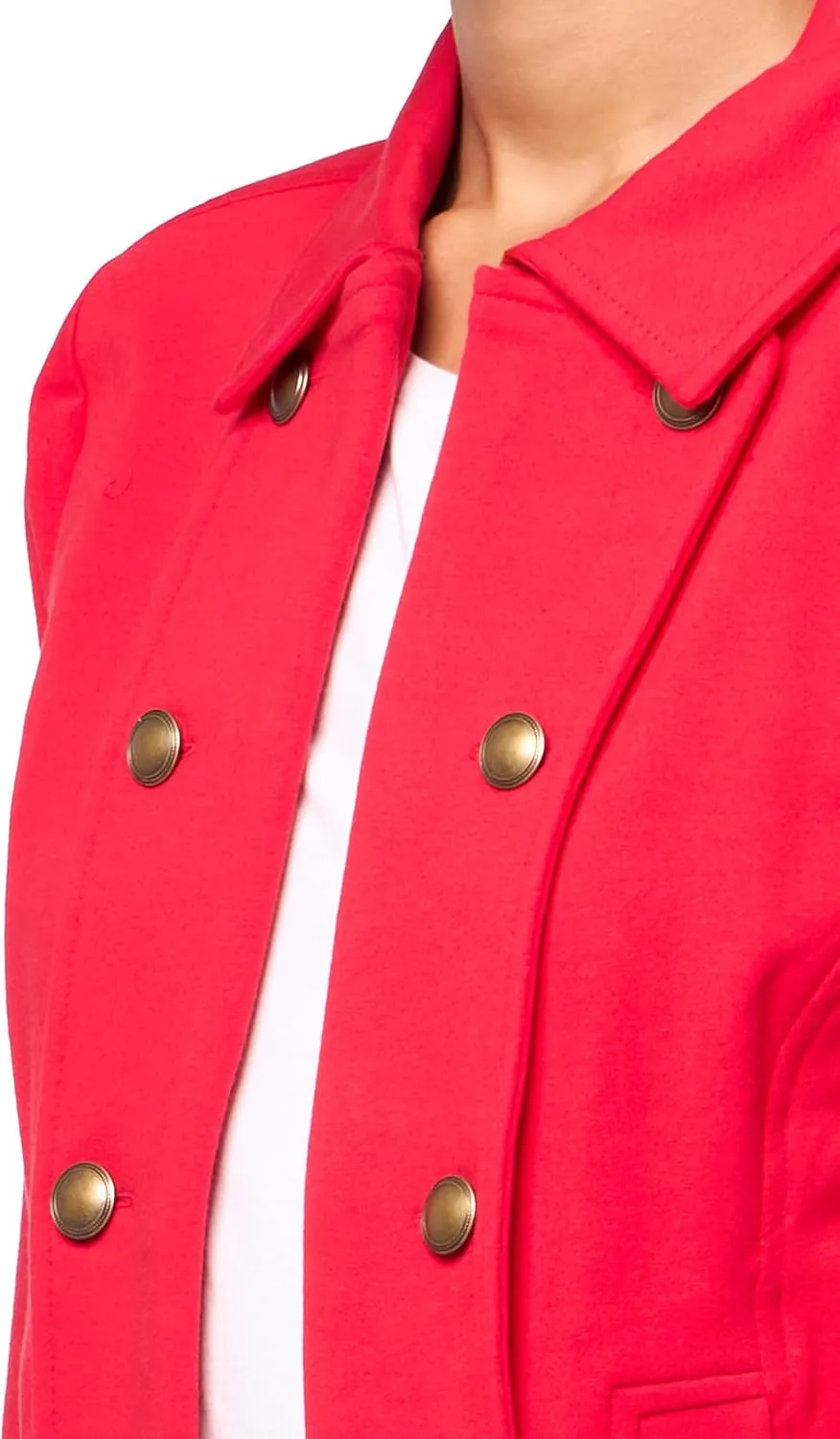 Nautica Women's Open Front Knit Captains Jacket