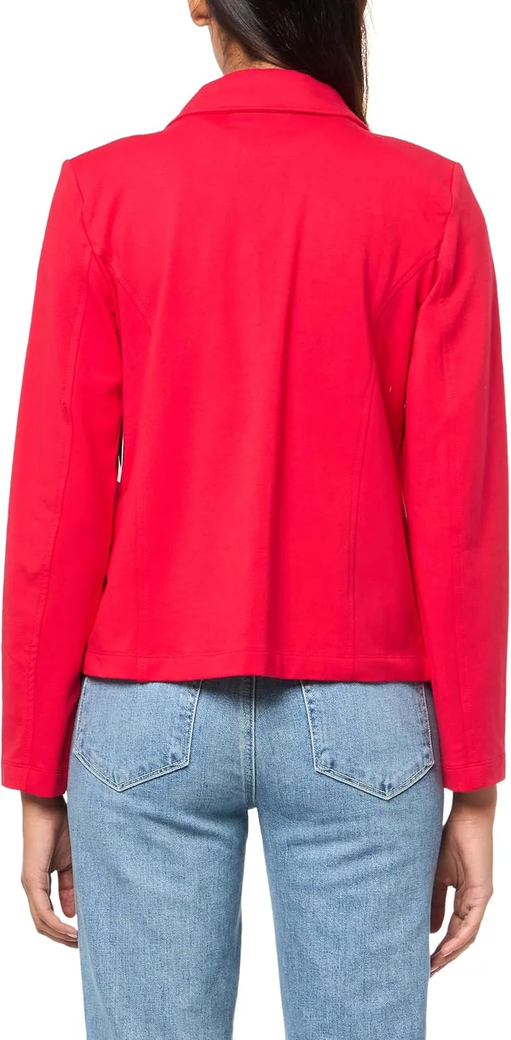 Nautica Women's Open Front Knit Captains Jacket