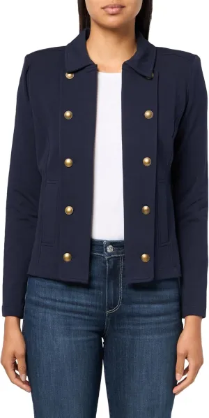 Nautica Women's Open Front Knit Captains Jacket