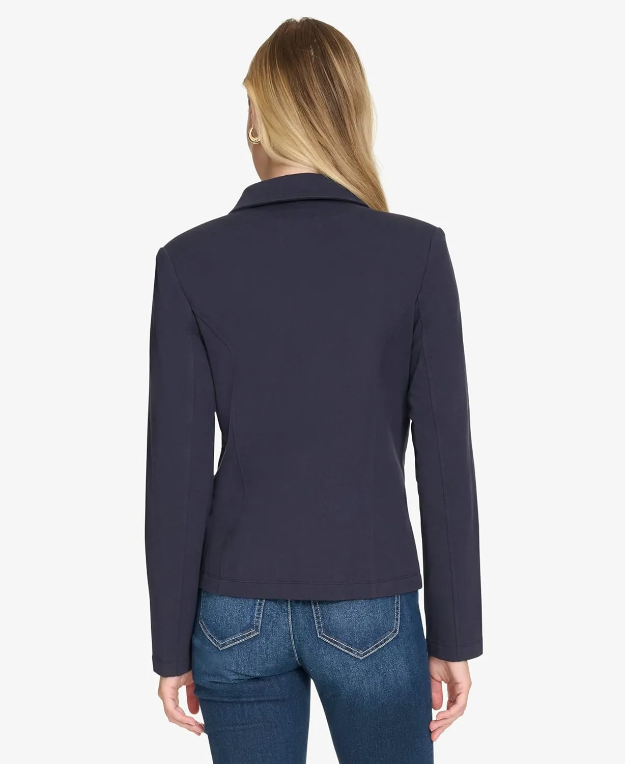 Nautica Women's Open Front Knit Captains Jacket