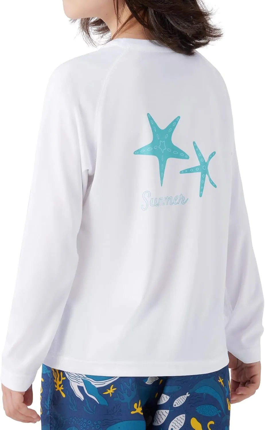 NAVISKIN Boy's UPF 50  Long Sleeve Shirts Rash Guard Swim Shirts Youth Lightweight Quick Dry Hiking Shirts
