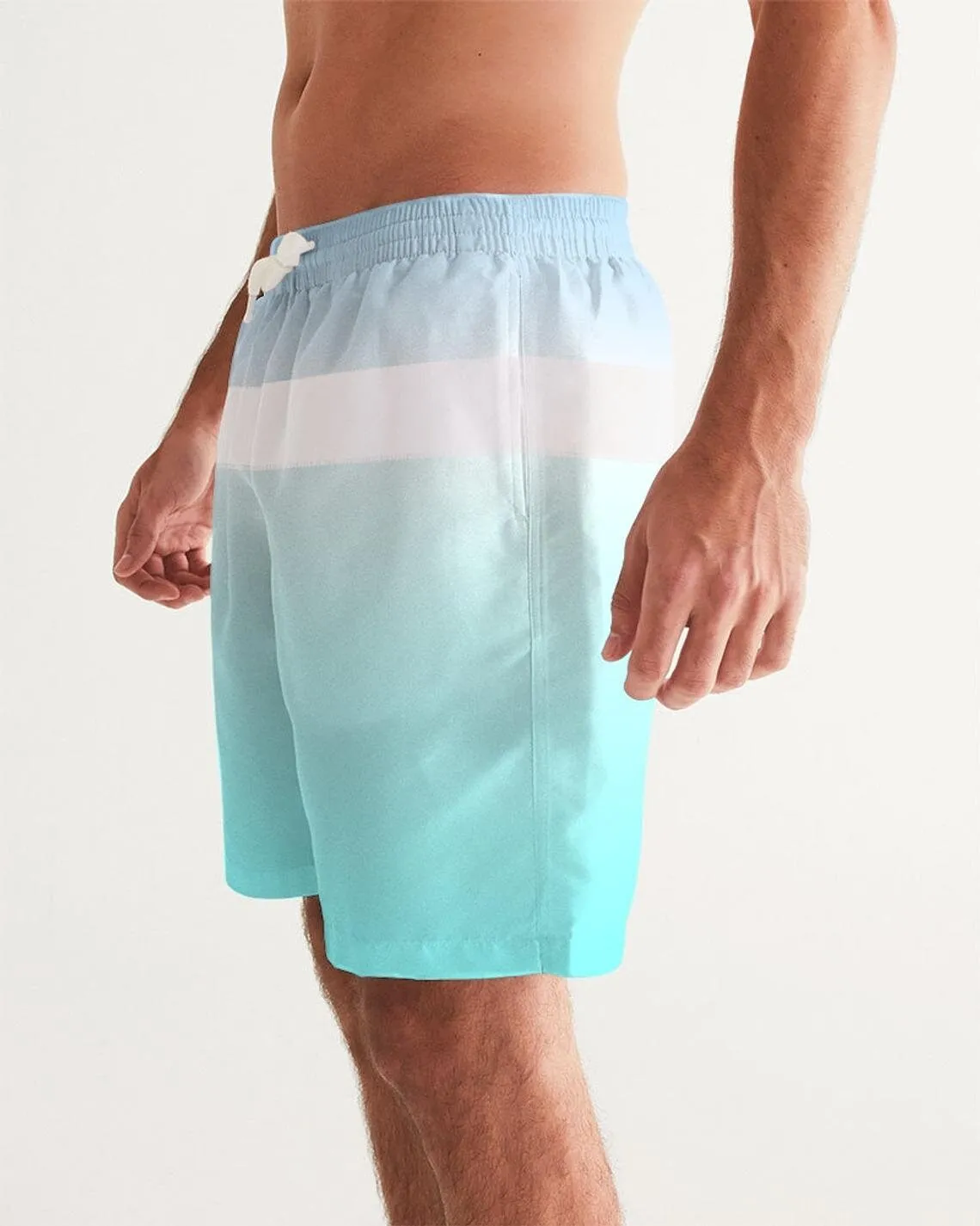 OCEAN BLUE OMBRE COUPLES MATCHING SWIMSUITS