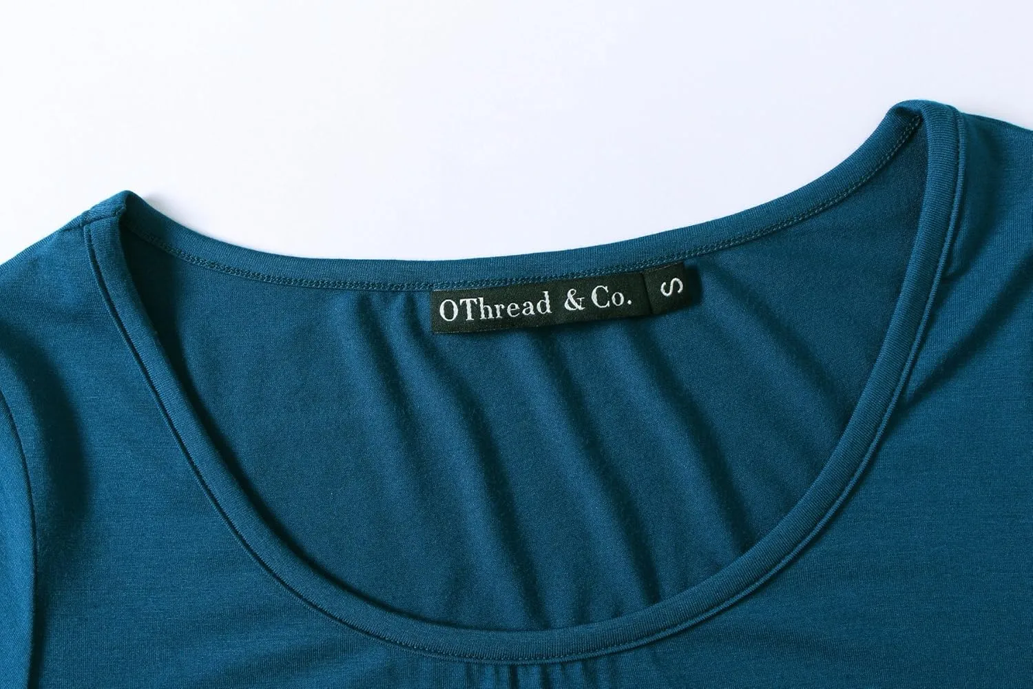 OThread & Co. Women's Short Sleeve T-Shirt Scoop Neck Basic Layer Stretchy Shirts