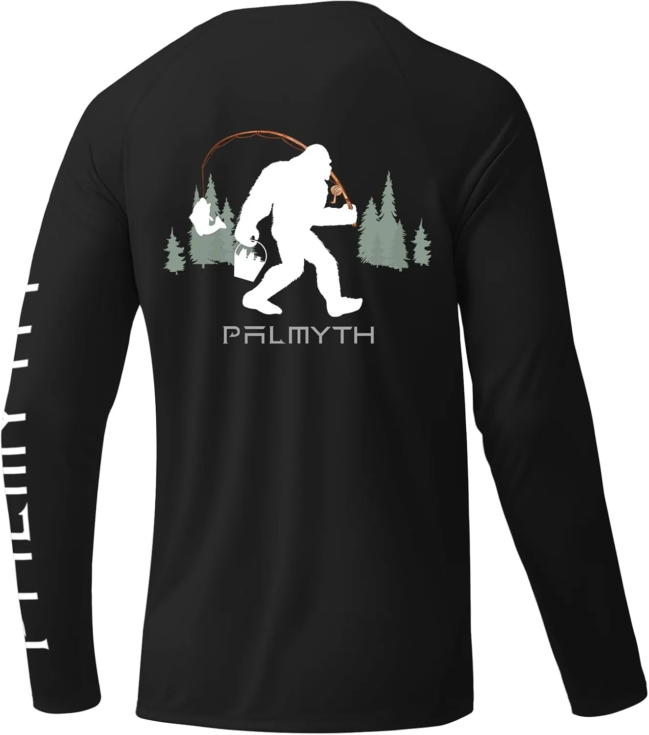 Palmyth Fishing Shirts for Men Long Sleeve Sun Protection Shirts UV UPF 50  T-Shirt Quick Dry