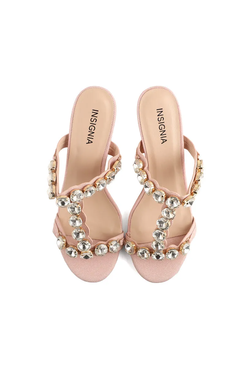 Party Wear Slip On I29223-Pink