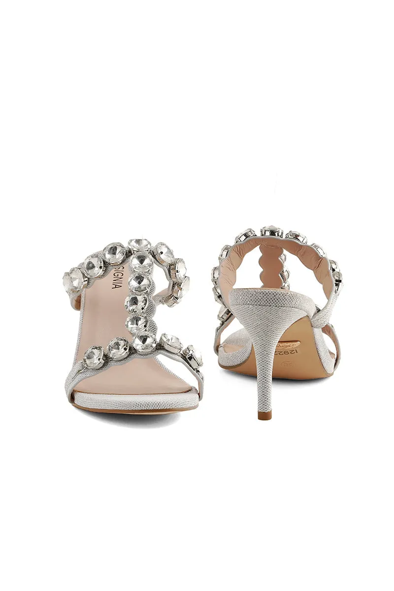 Party Wear Slip On I29223-Silver