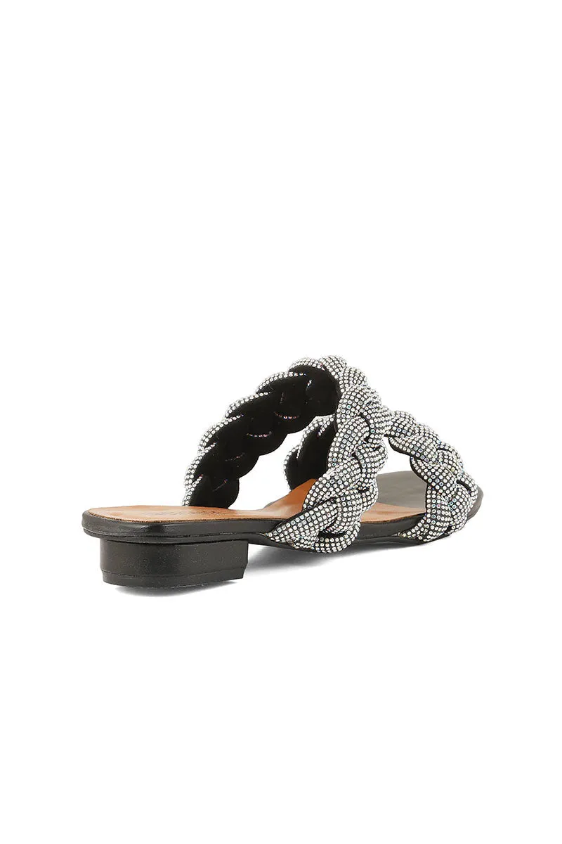 Party Wear Slip On I29233-Black