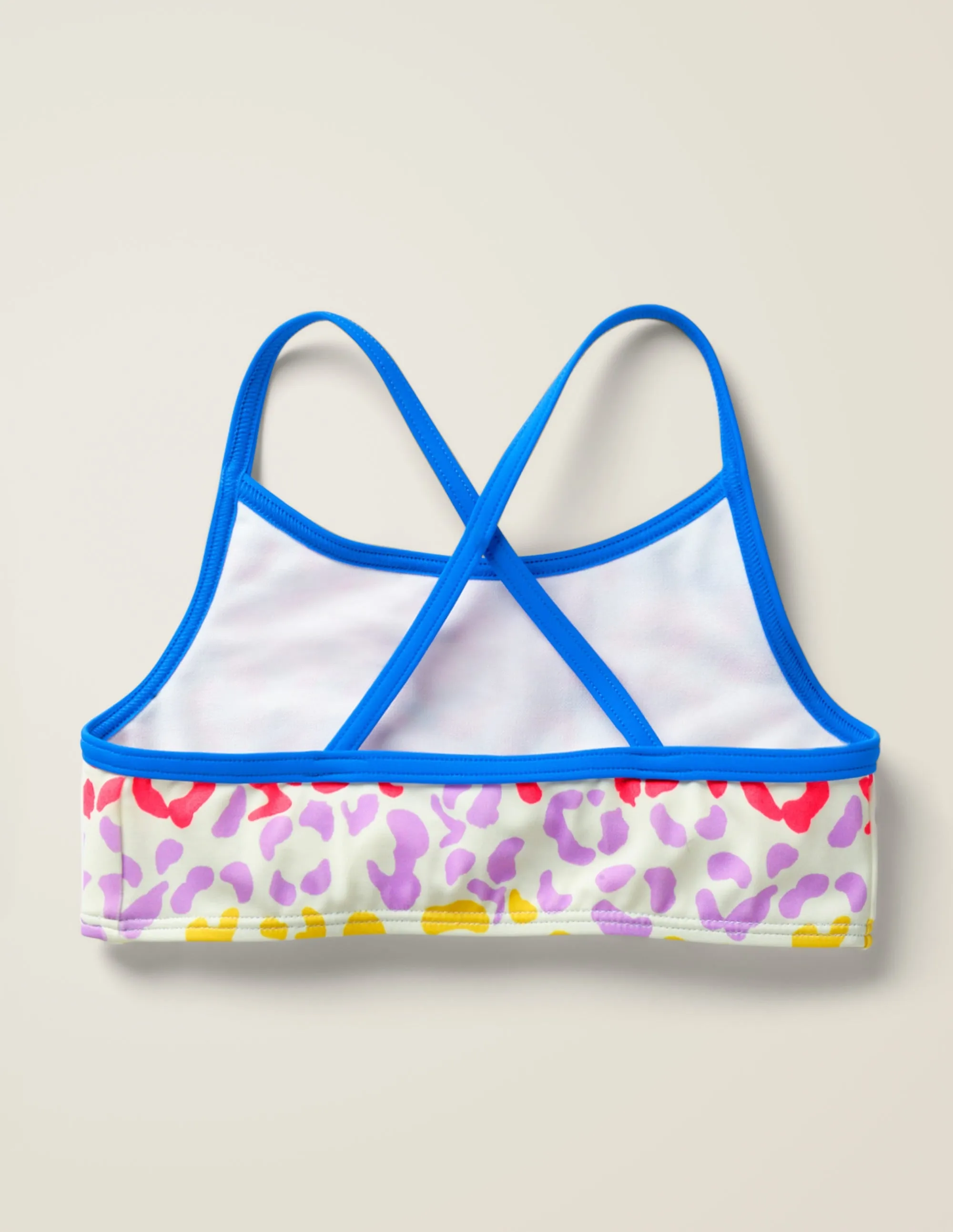 Patterned Bikini Top-Multi Leopard Spot