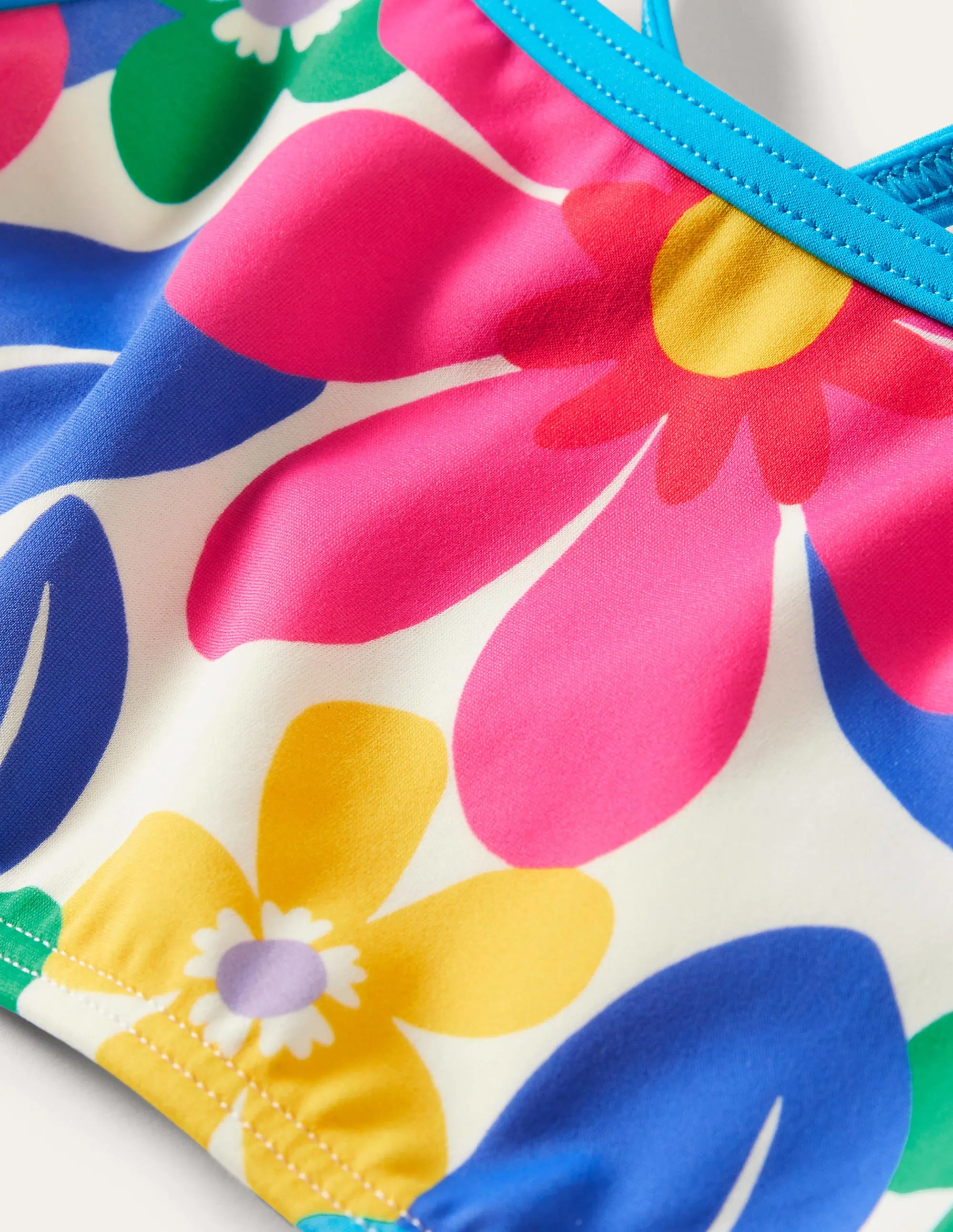 Patterned Bikini Top-Multi Surf Floral