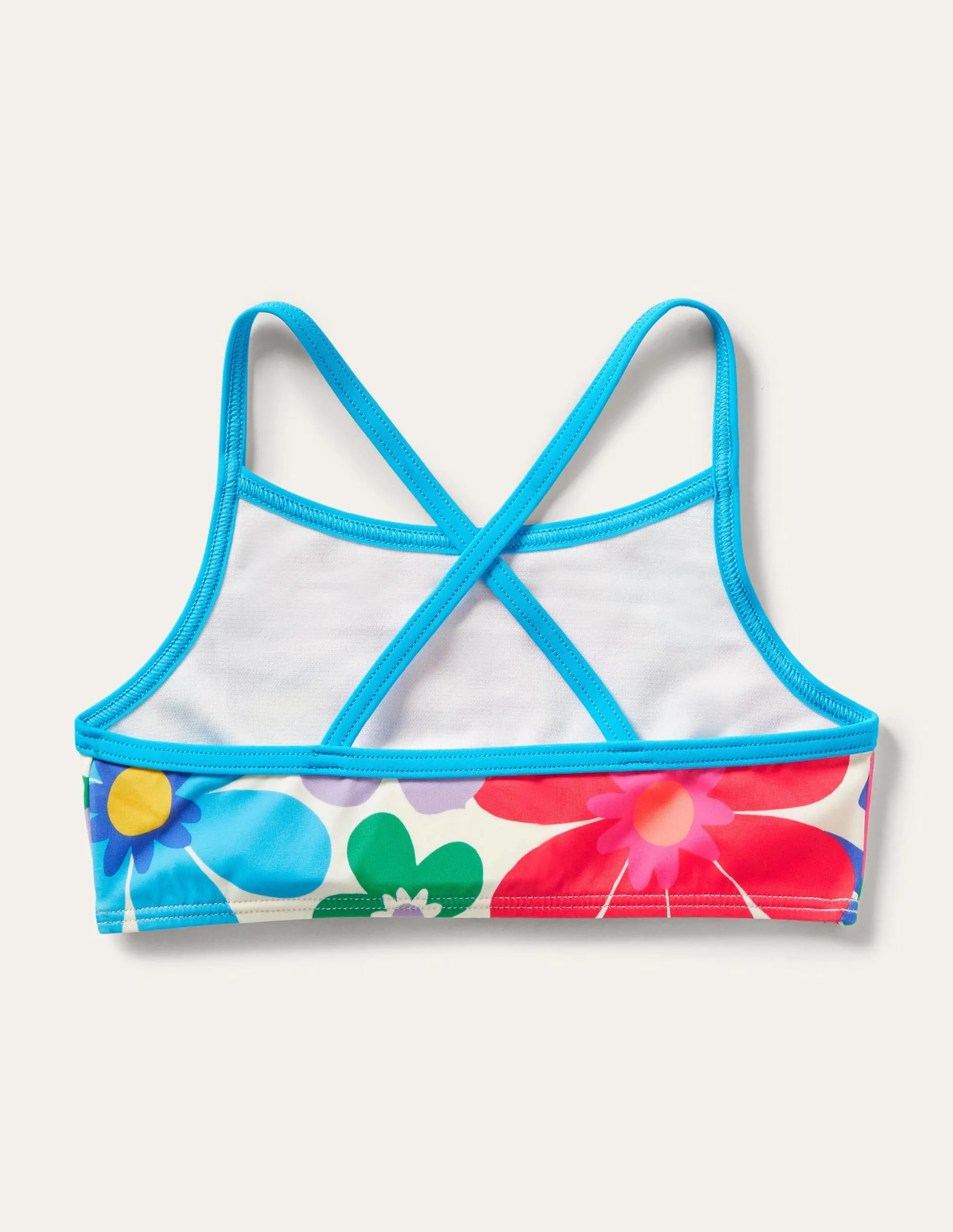 Patterned Bikini Top-Multi Surf Floral